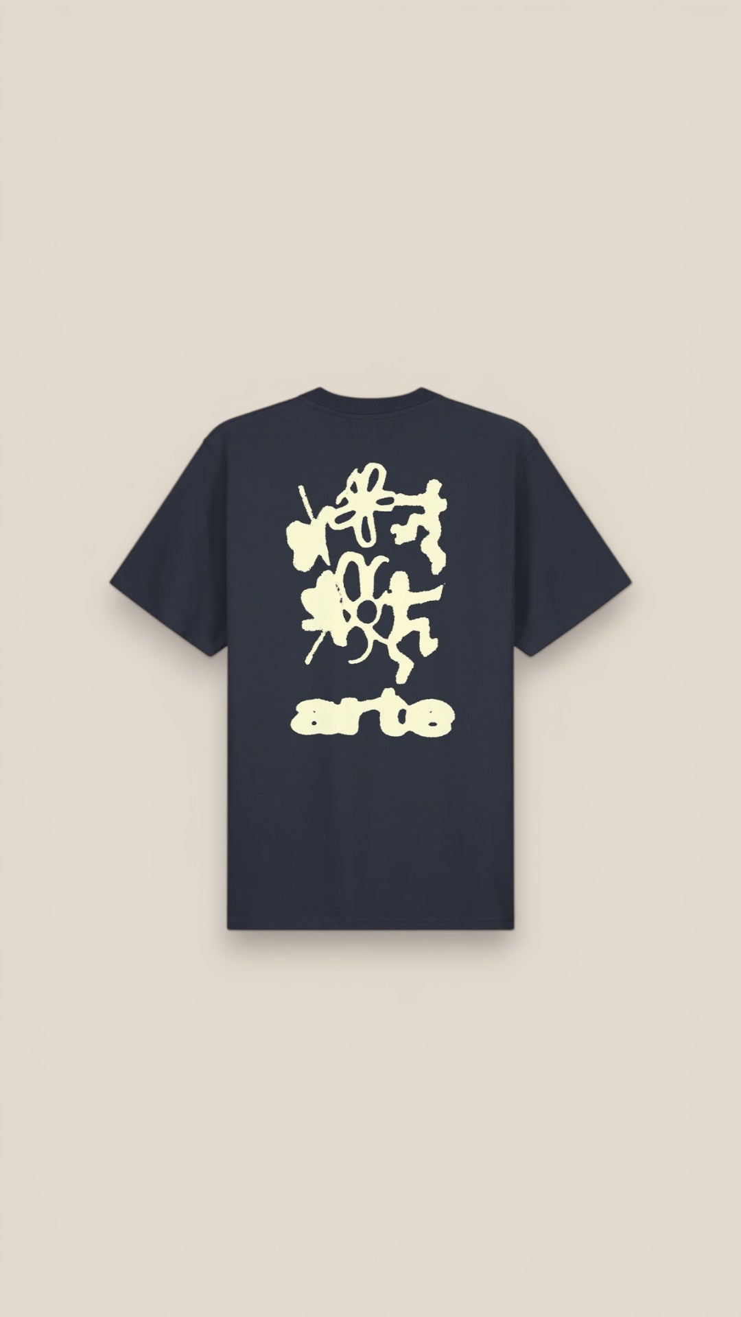Blurry Back Print T-Shirt