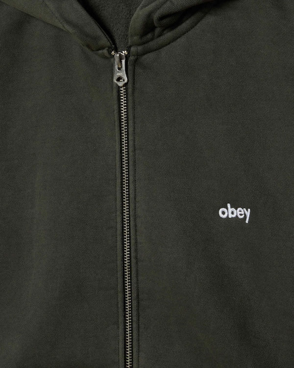 Obey Lowercase Pigment Zip Hood