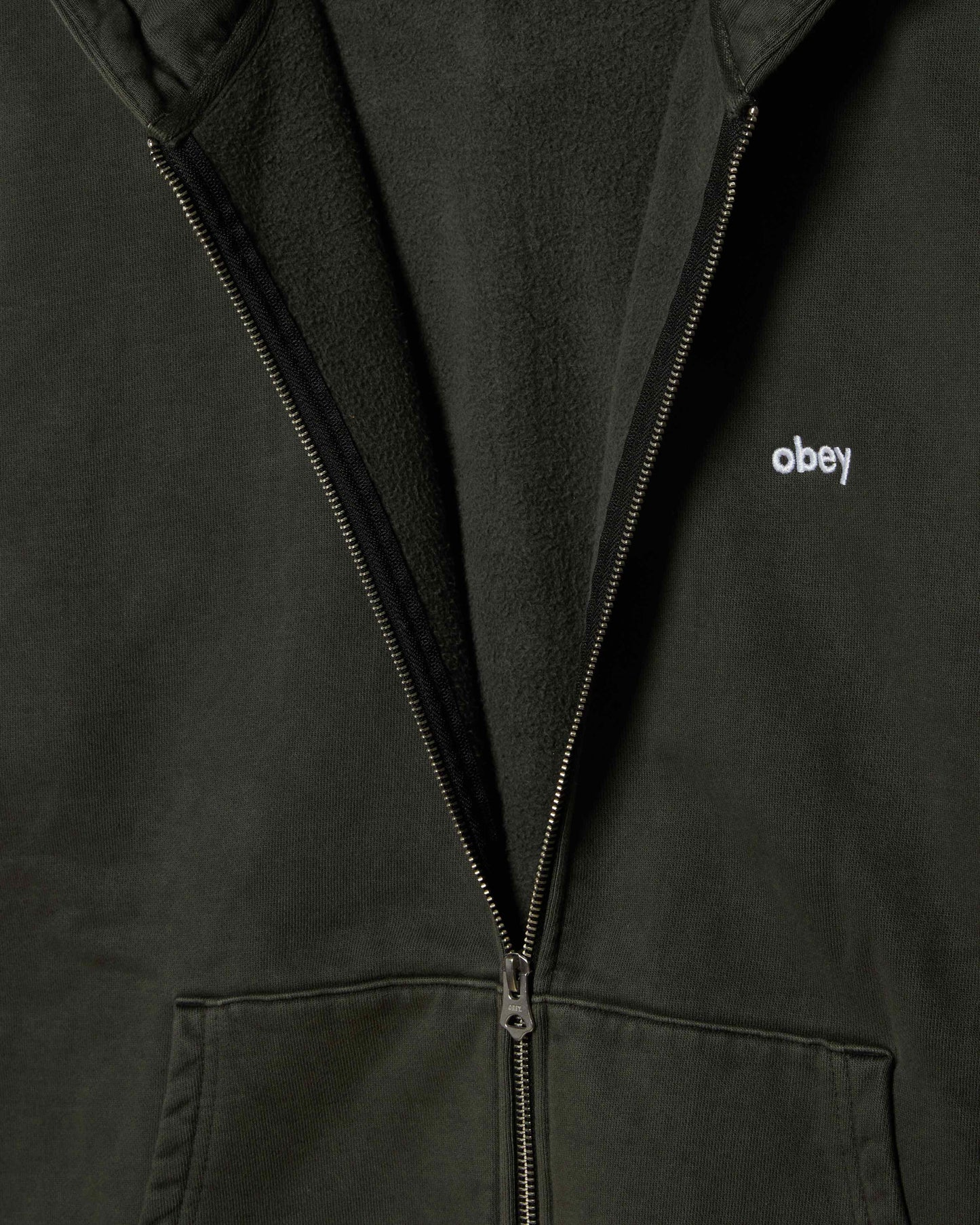 Obey Lowercase Pigment Zip Hood