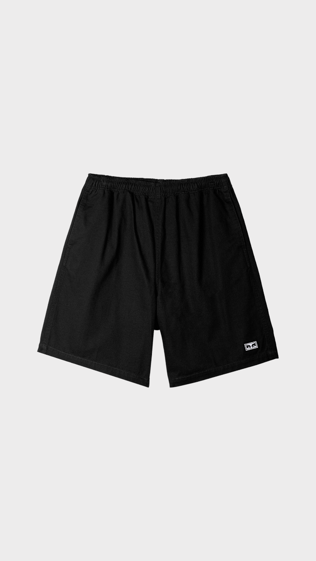 Easy Relaxed Twill Short Black