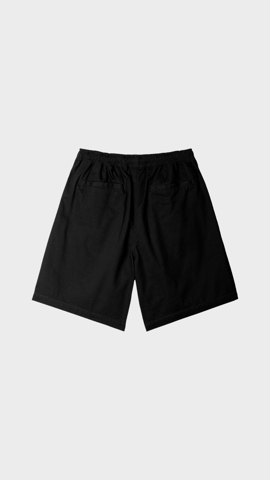 Easy Relaxed Twill Short Black