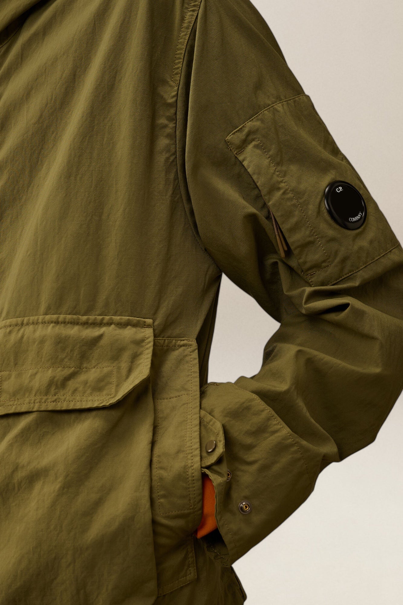 Twill Hooded Short Jacket