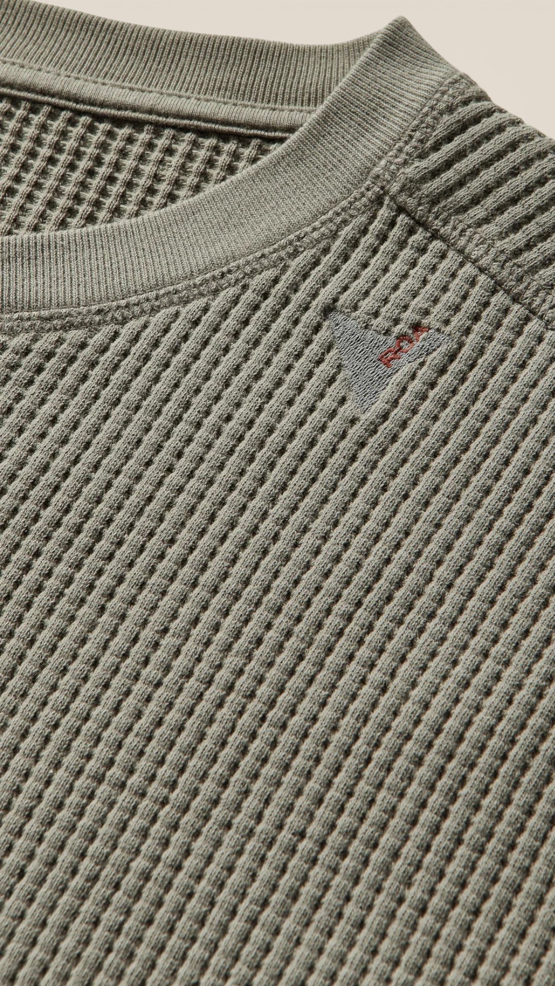 Bee Sun Faded organic Waffle Serafino Long Sleeve