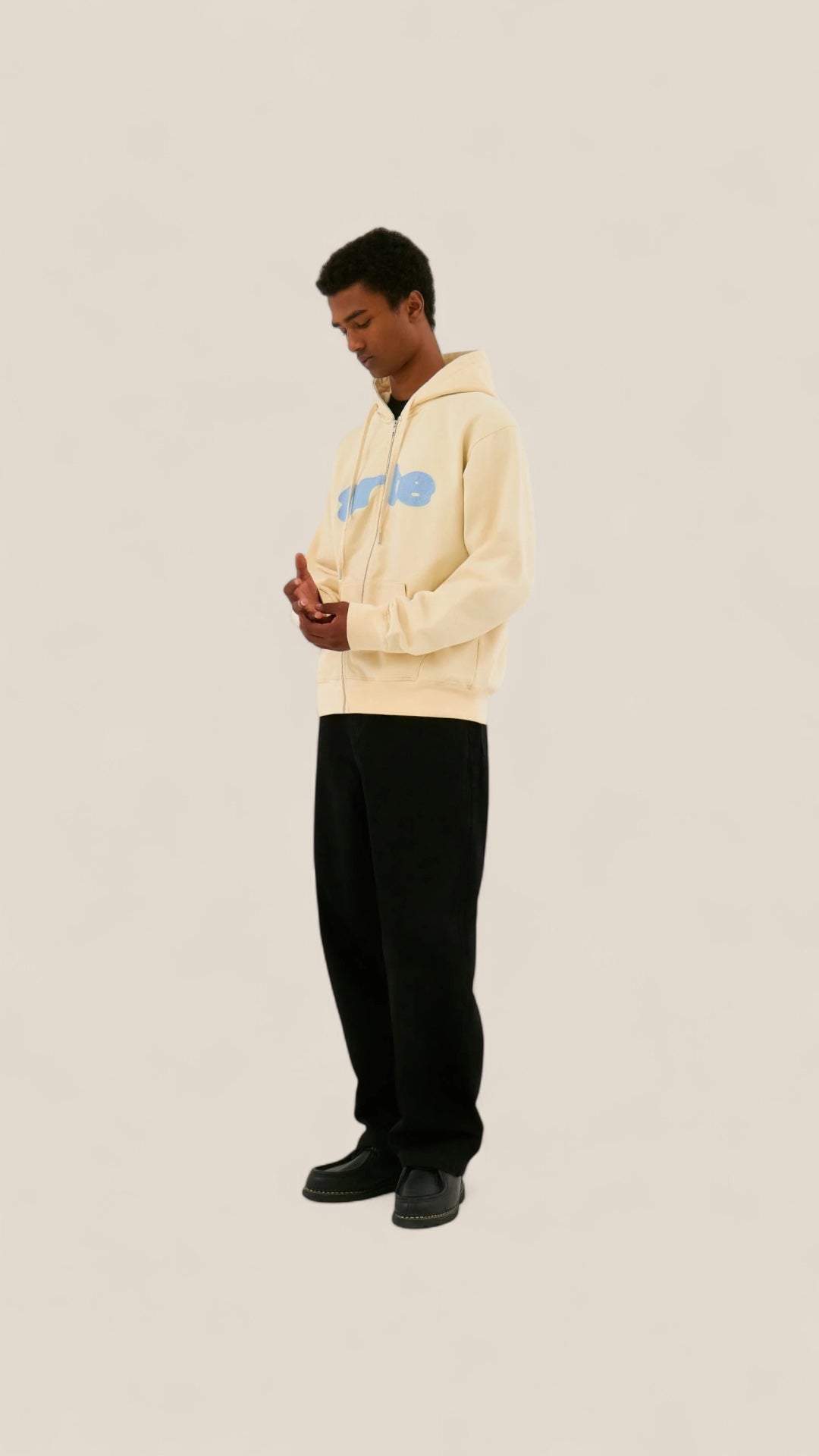 Embroidery Zip Hoodie