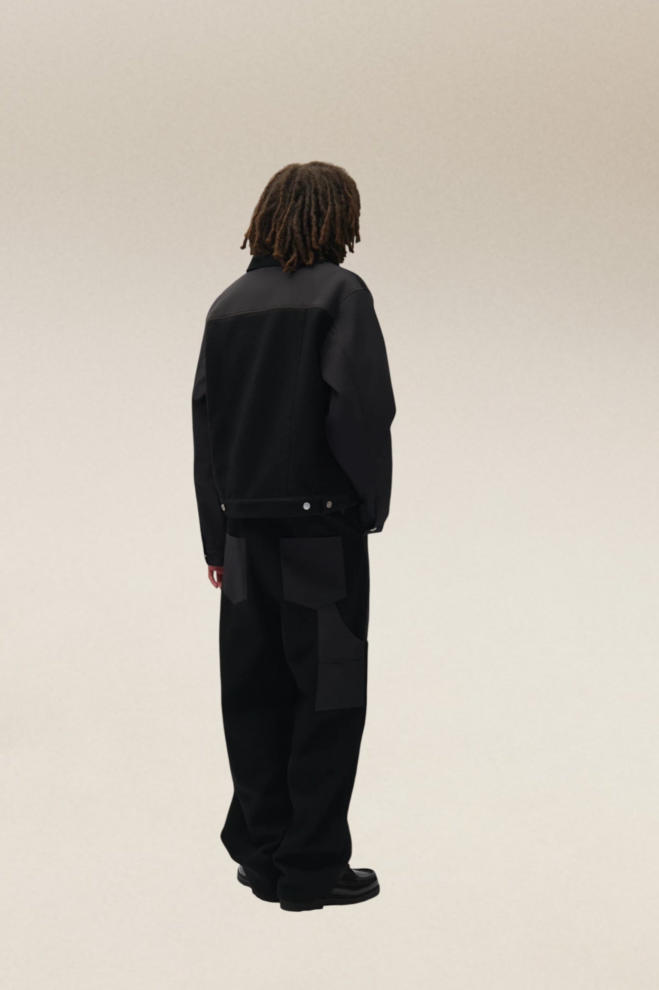 Nylon/Wool Combo Jacket