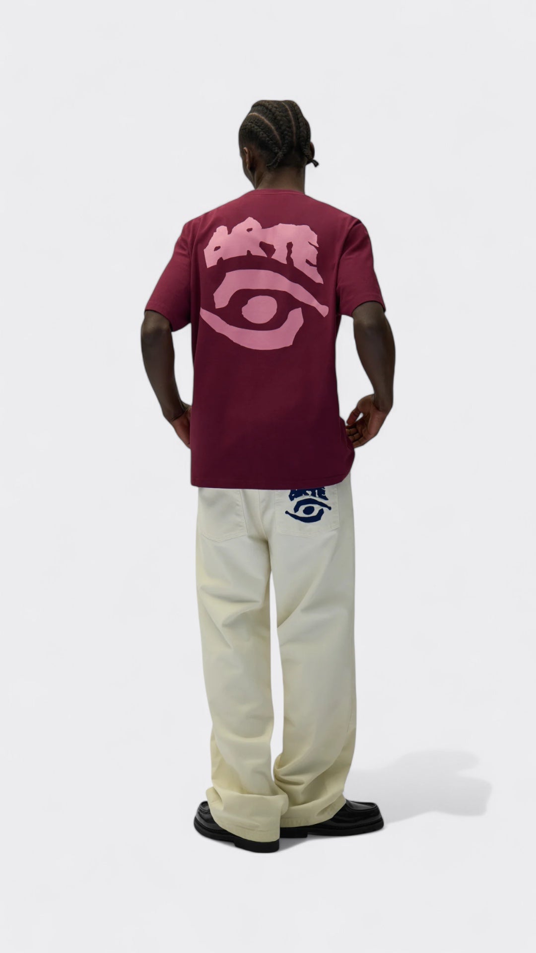 Eye Print T-shirt Bordeaux