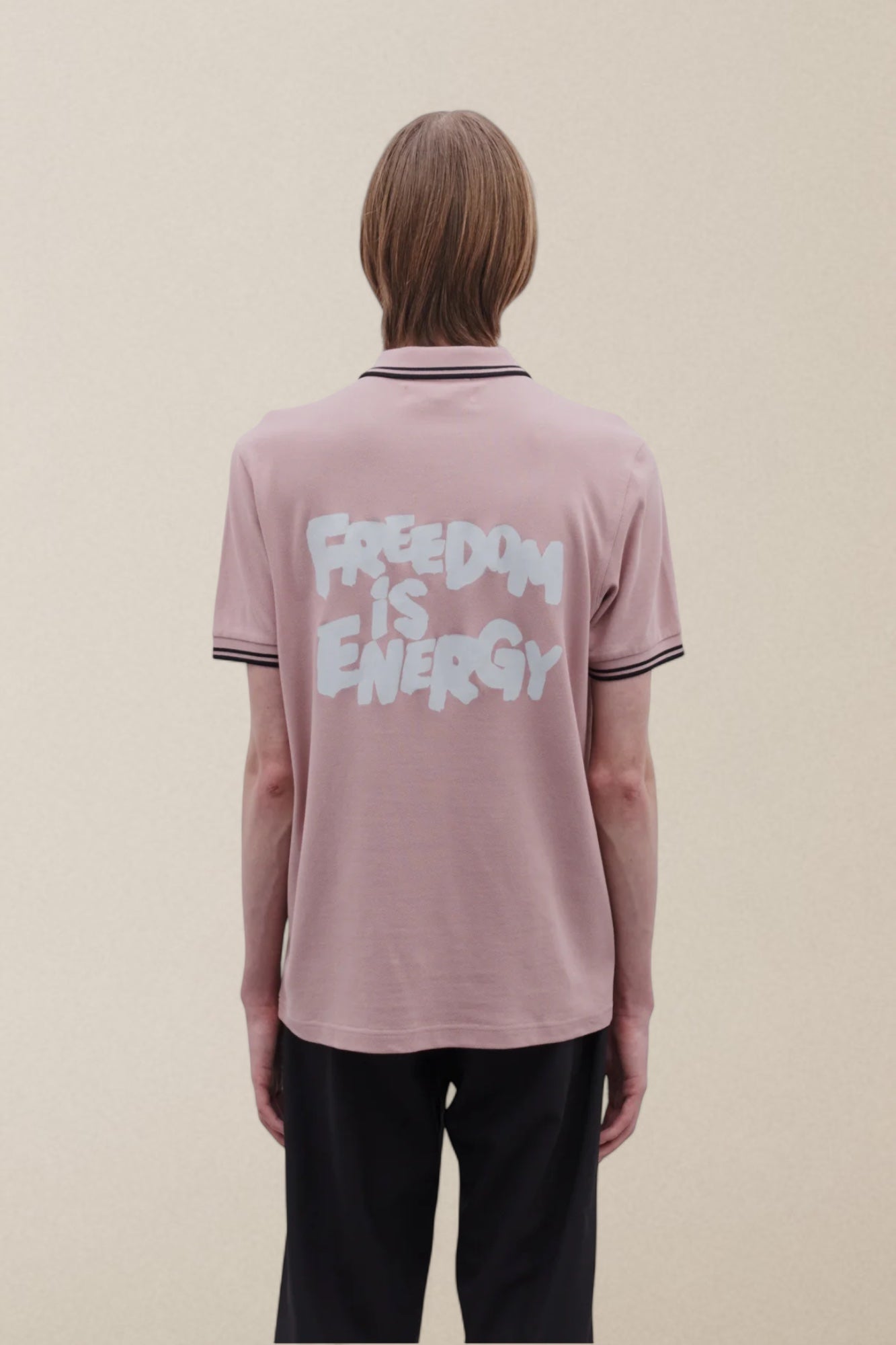Fred Perry Men's Freedom is Energy Polo Shirt Dark Pink
