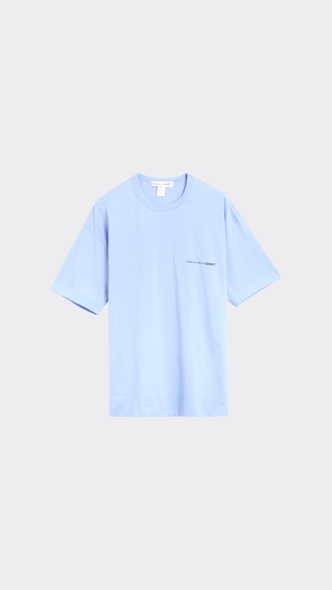 Logo Mens Shirt Knit Blue