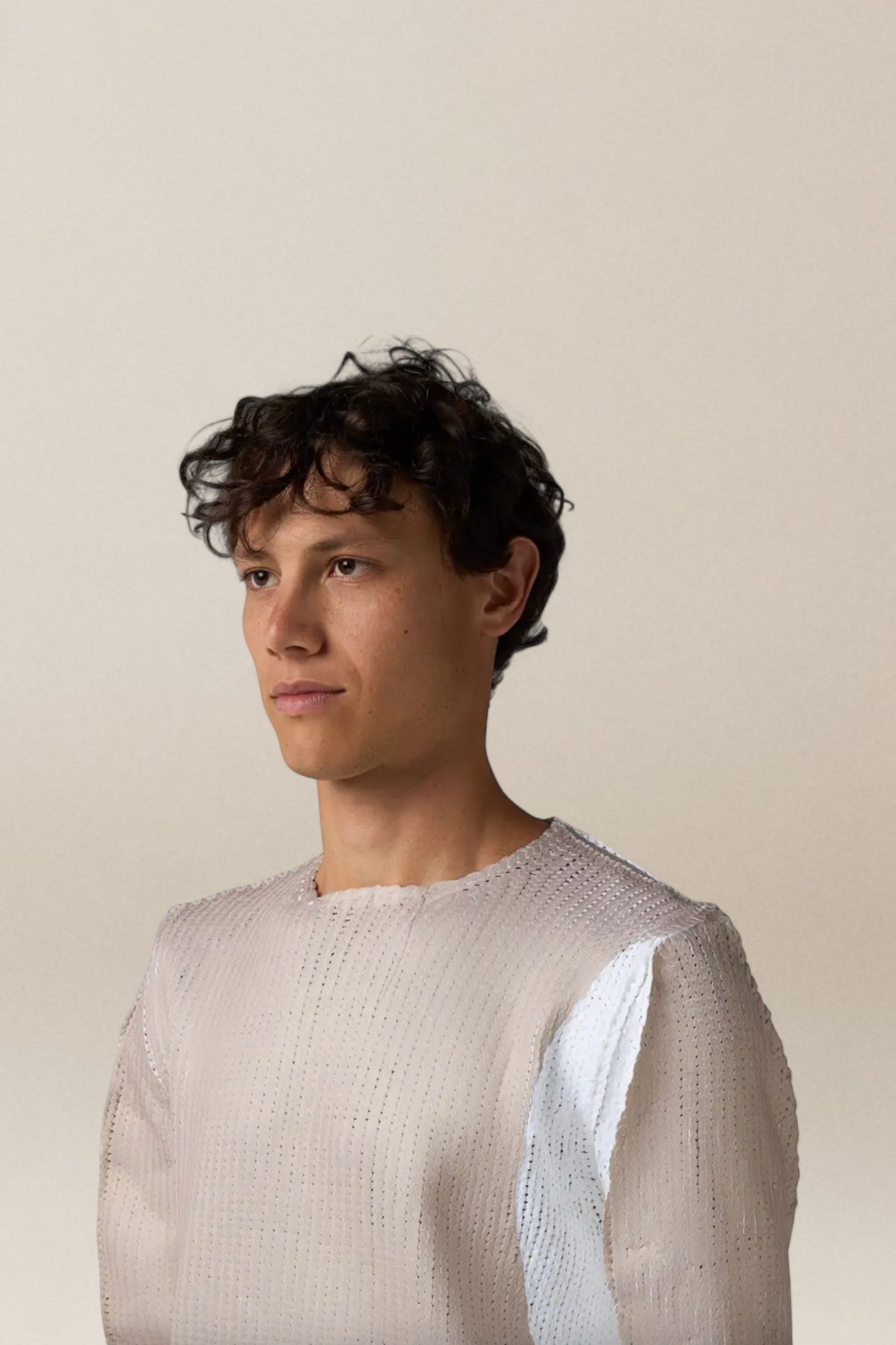 Tartan Overprint Sweater