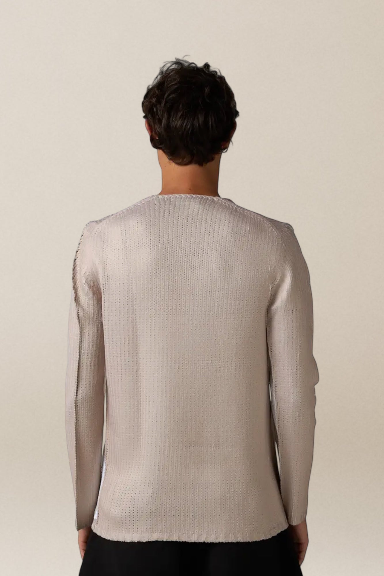 Tartan Overprint Sweater