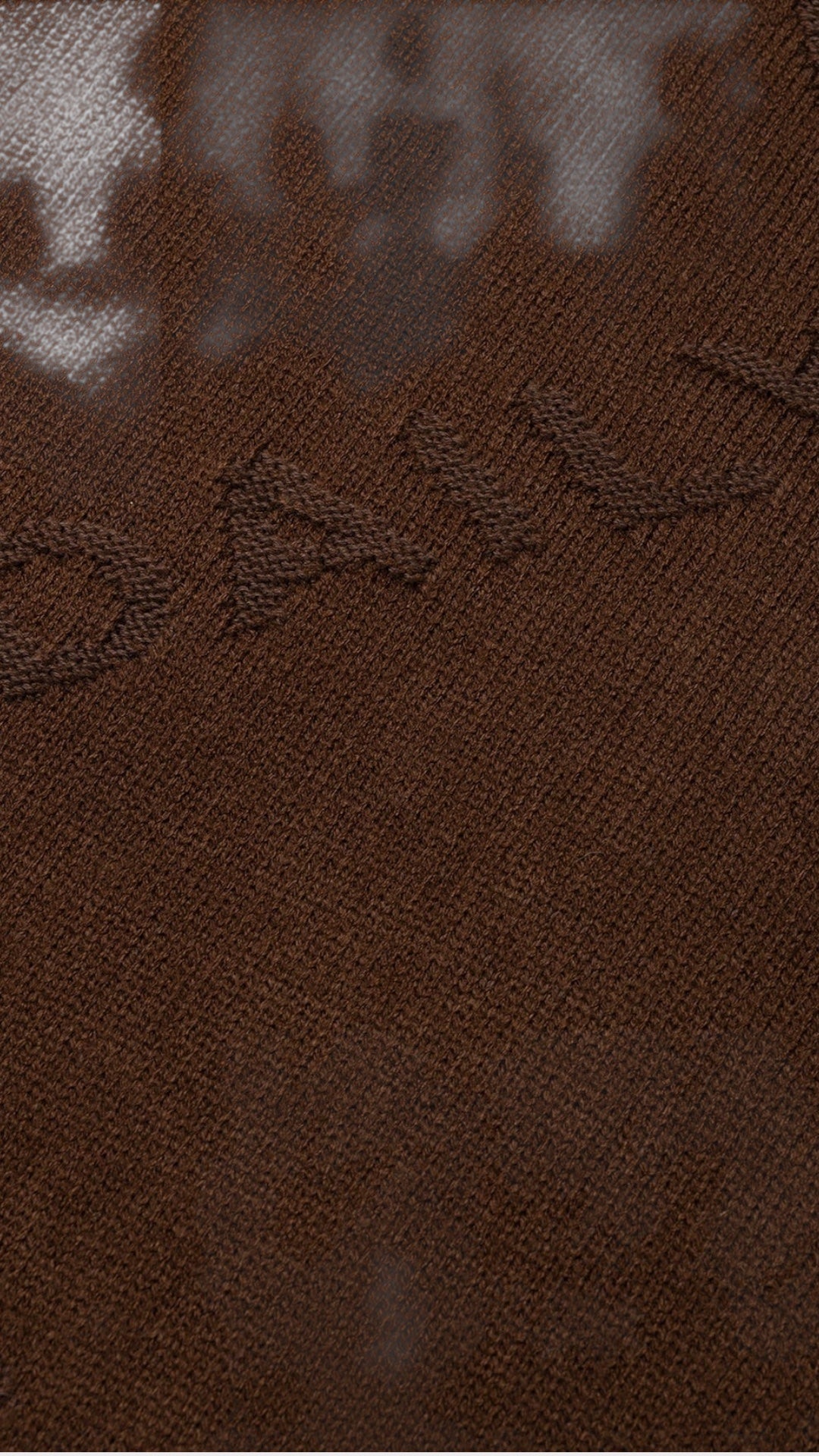 Brown Diamond Knit Sweater