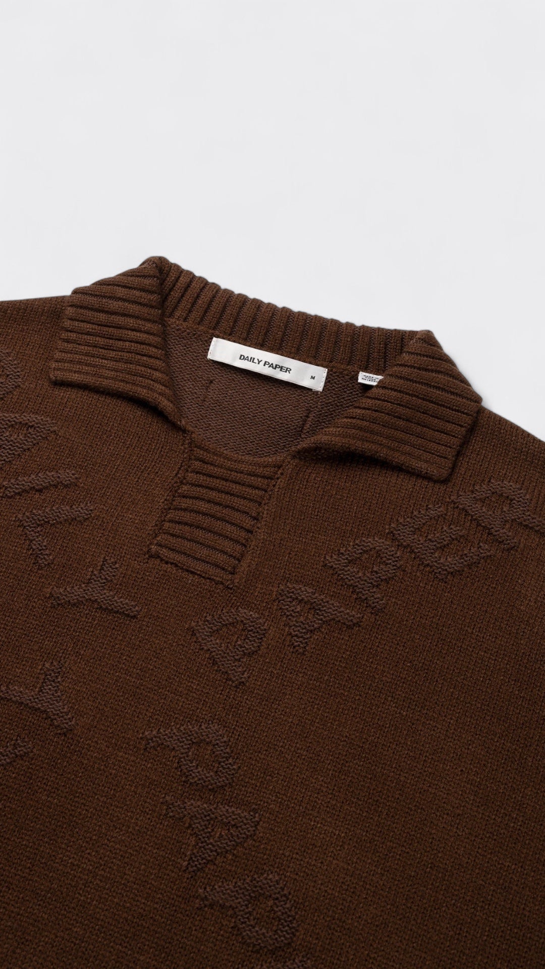 Brown Diamond Knit Sweater