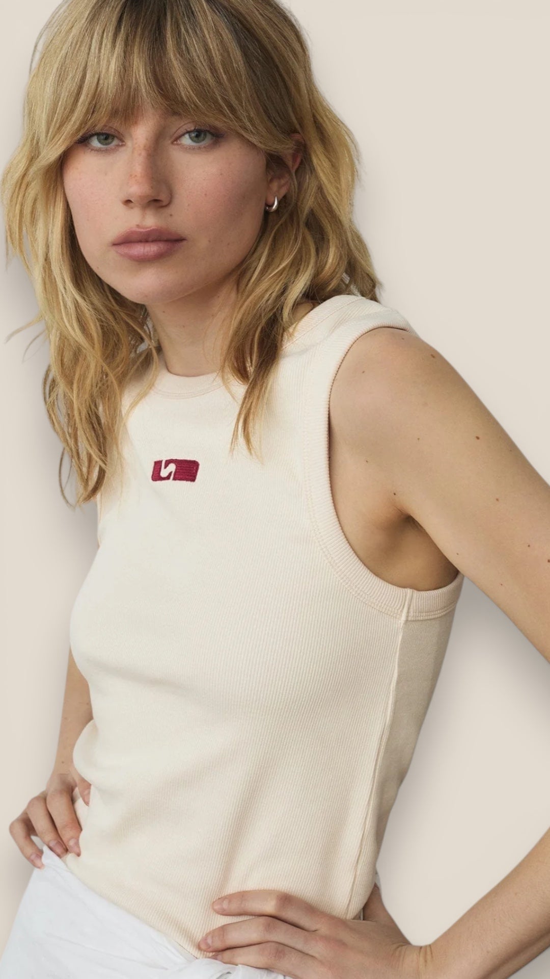 Embroidered Logo Tank Top