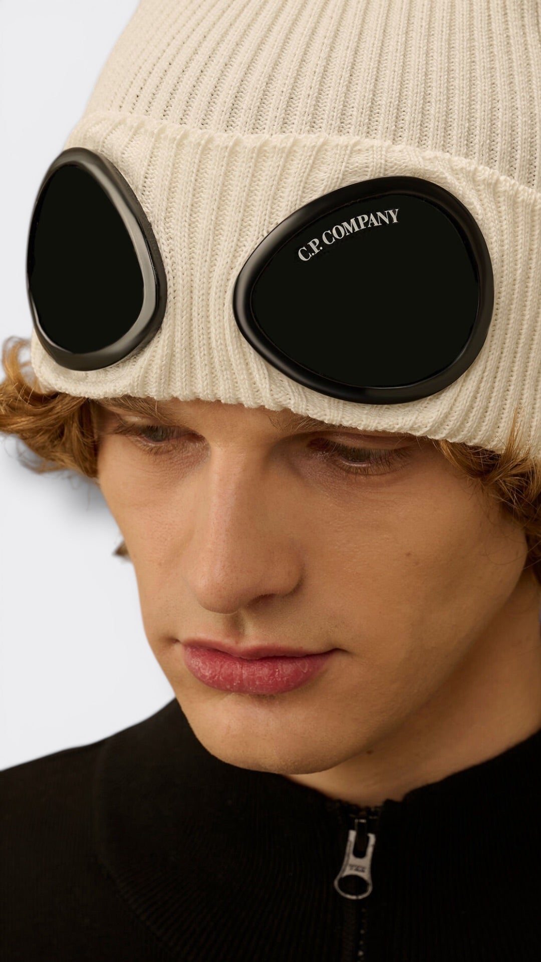 Cotton goggle beanie