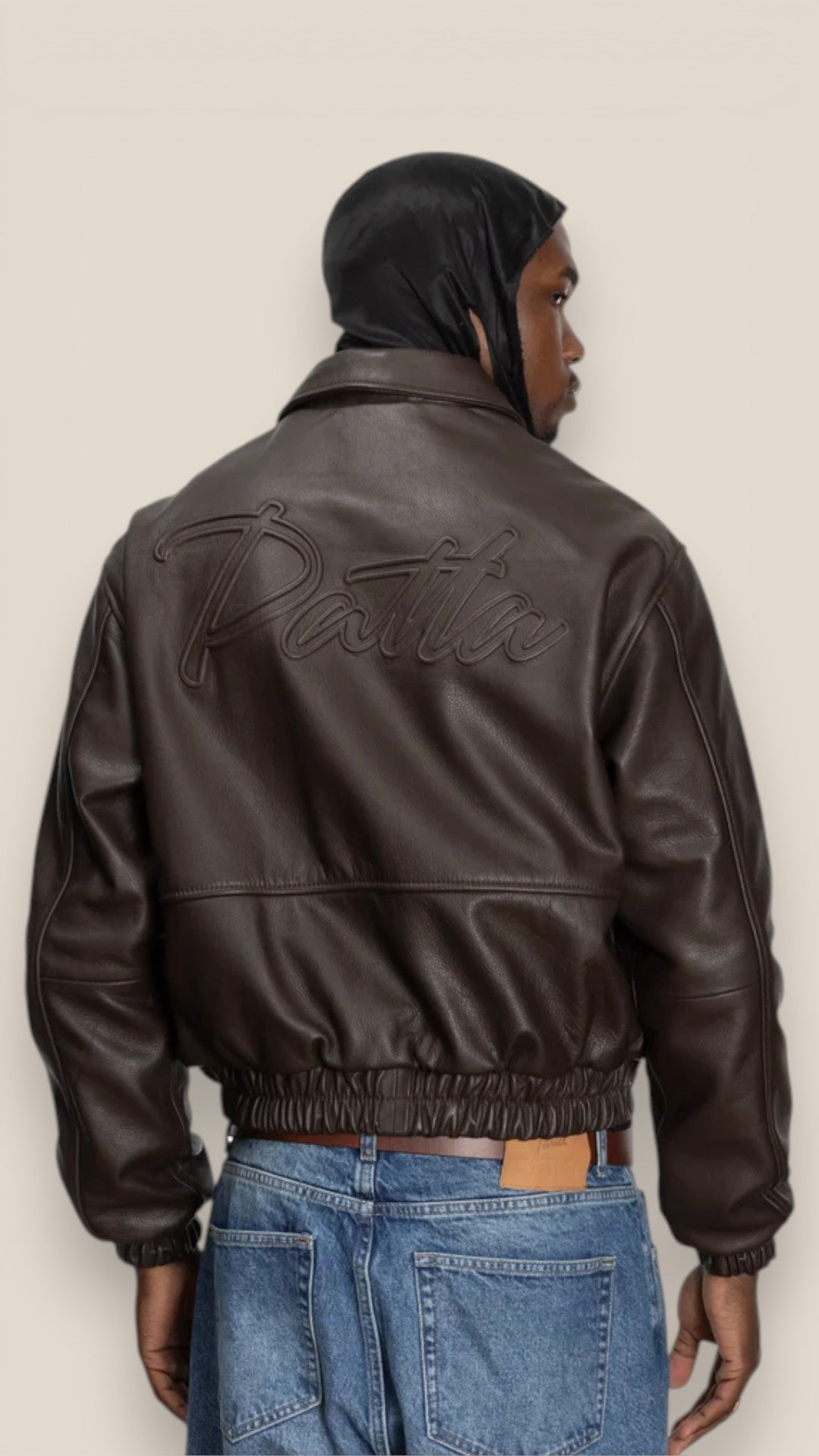 Patta Leather Bomber Jacket