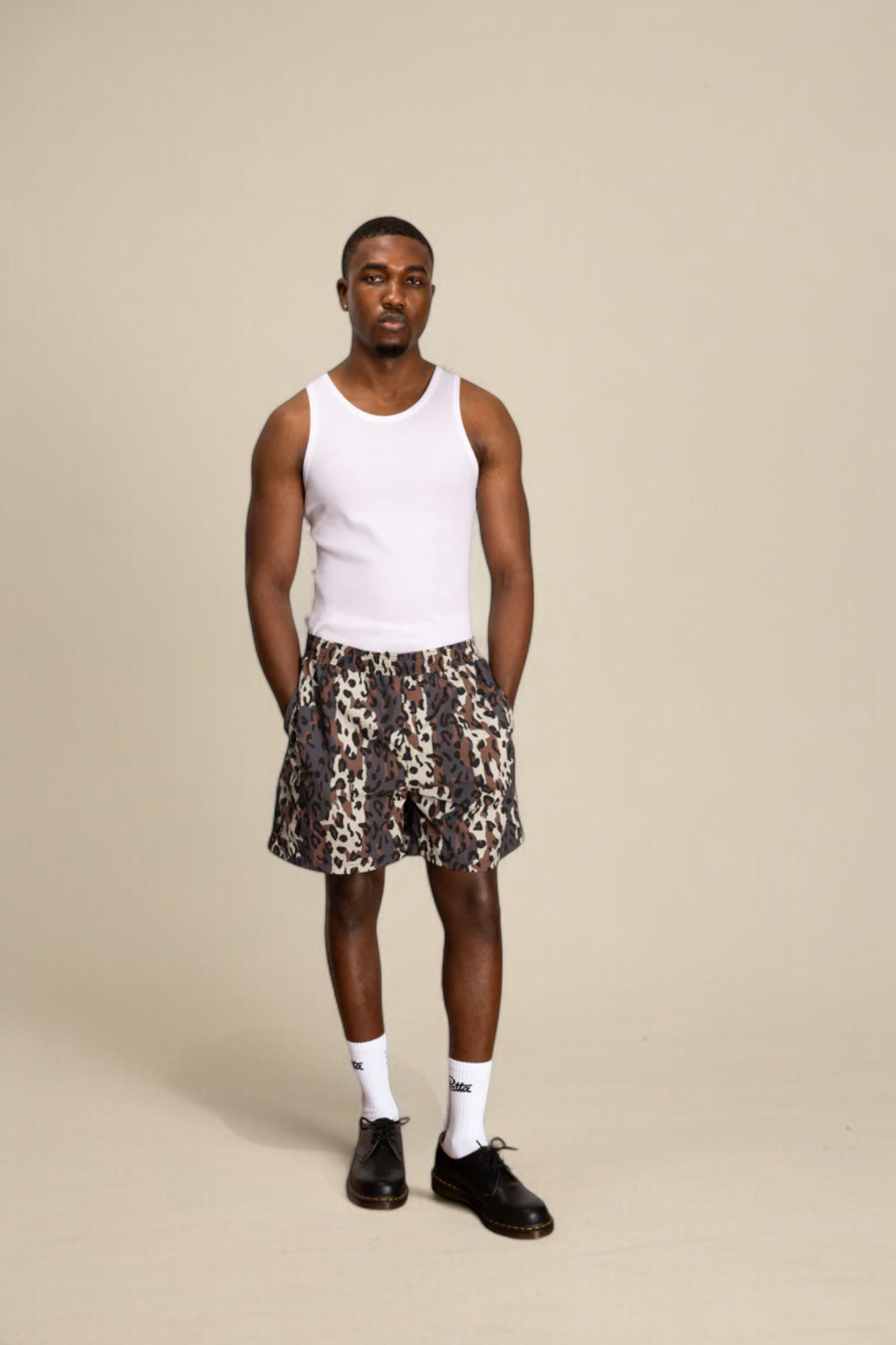 Patta City Leopard Swim Shorts (Tornado)