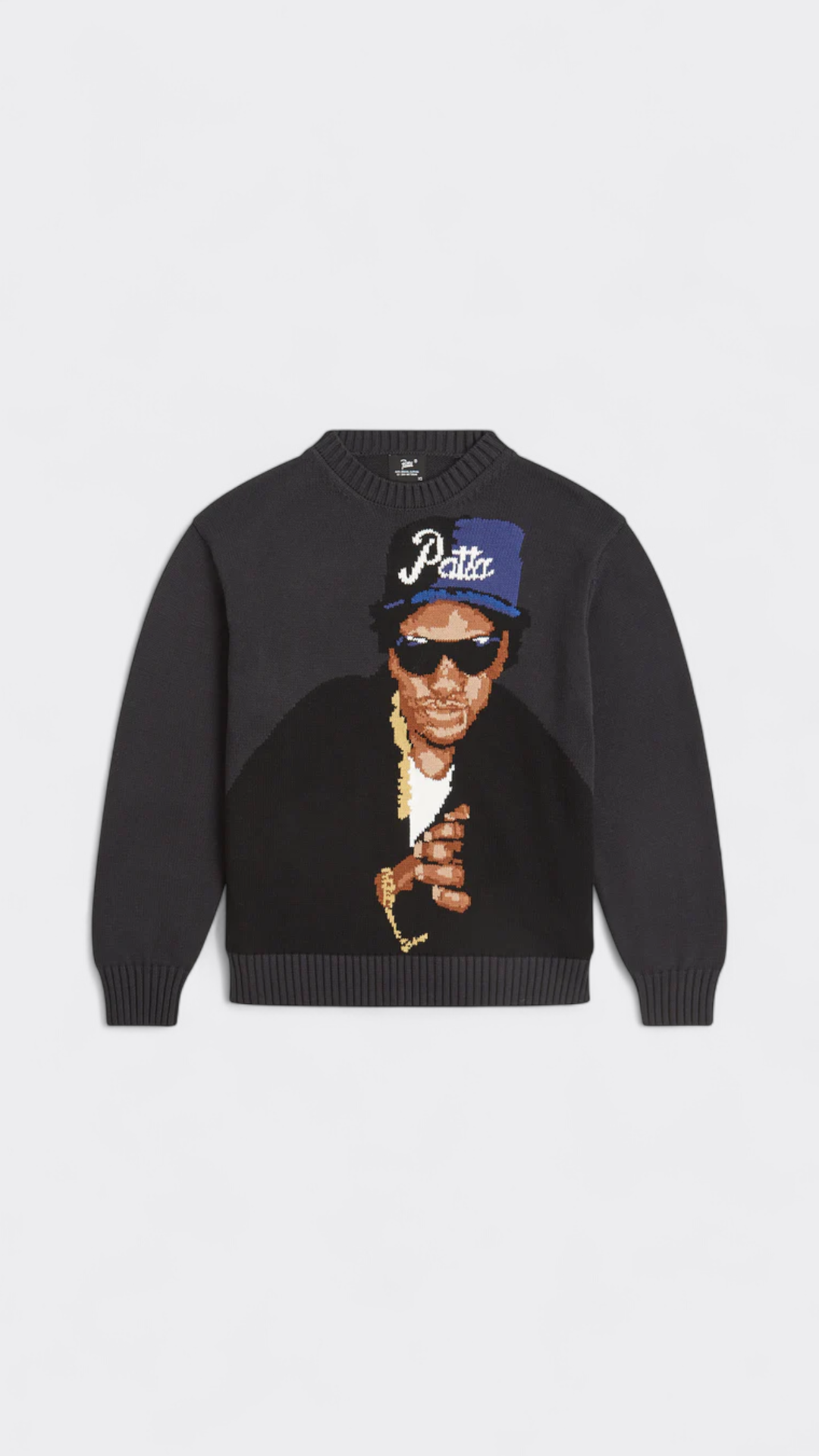 Patta Old School Knitted Sweater (Moonless Night)