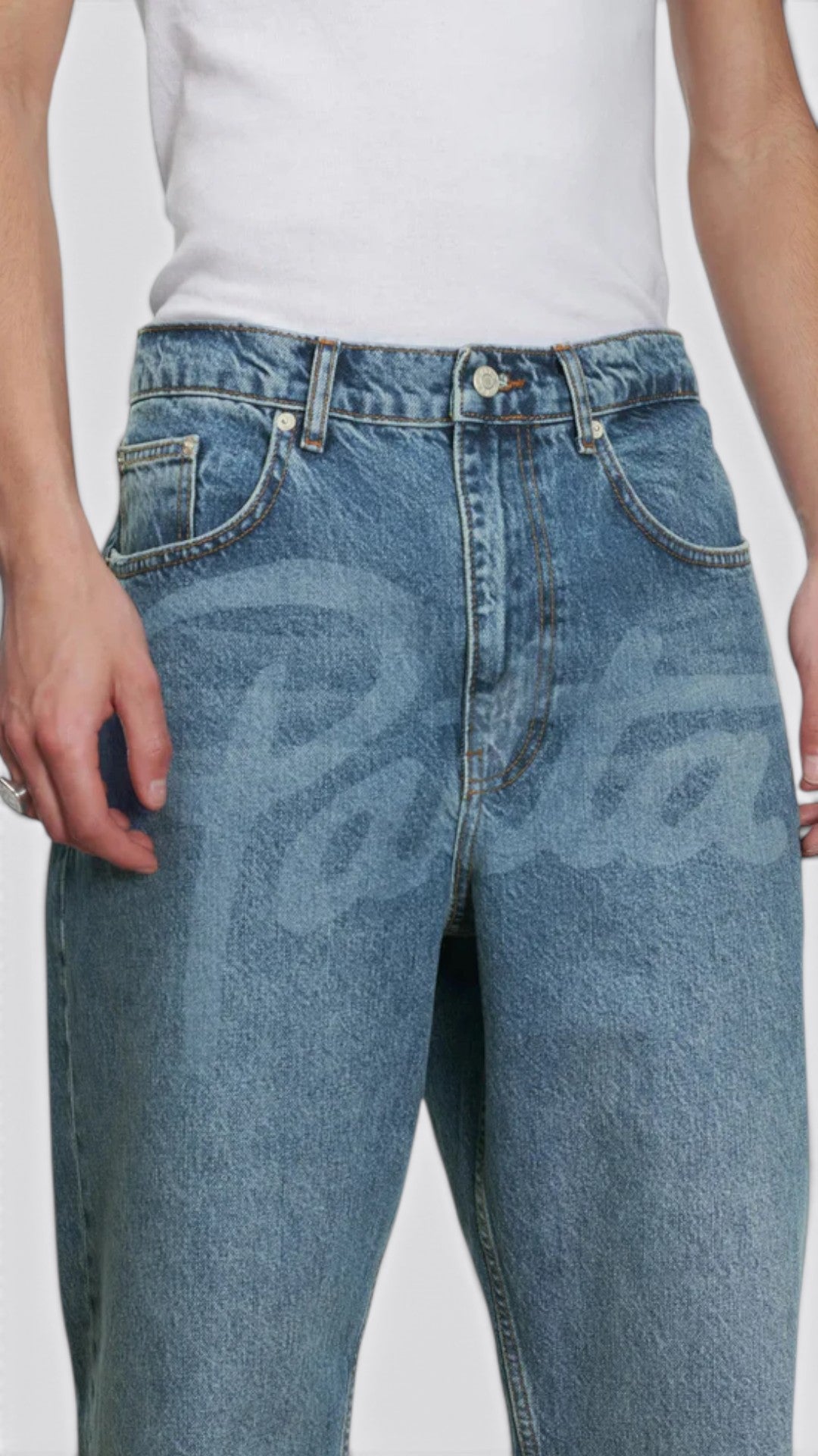 Patta Laserprint Whiskers Denim Pants
