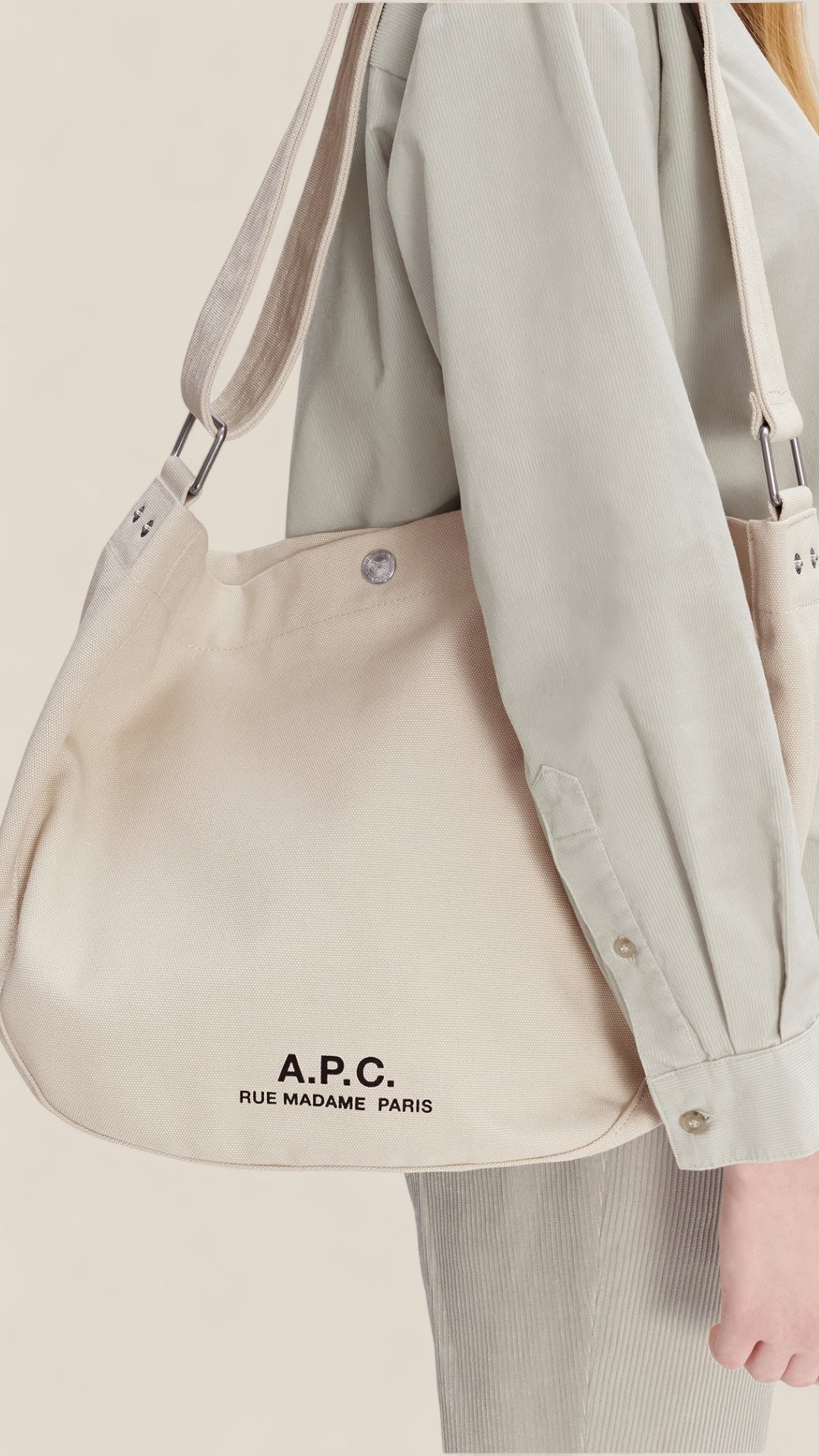 Besace Journal Beige