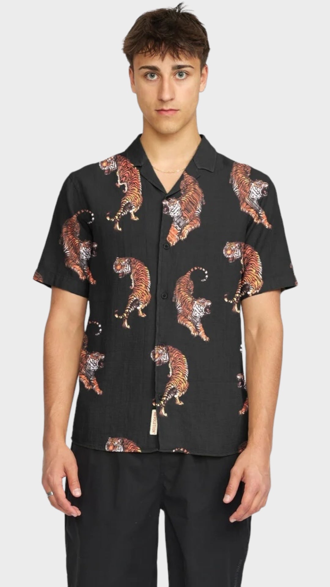 Short-sleeved Cuban Shirt