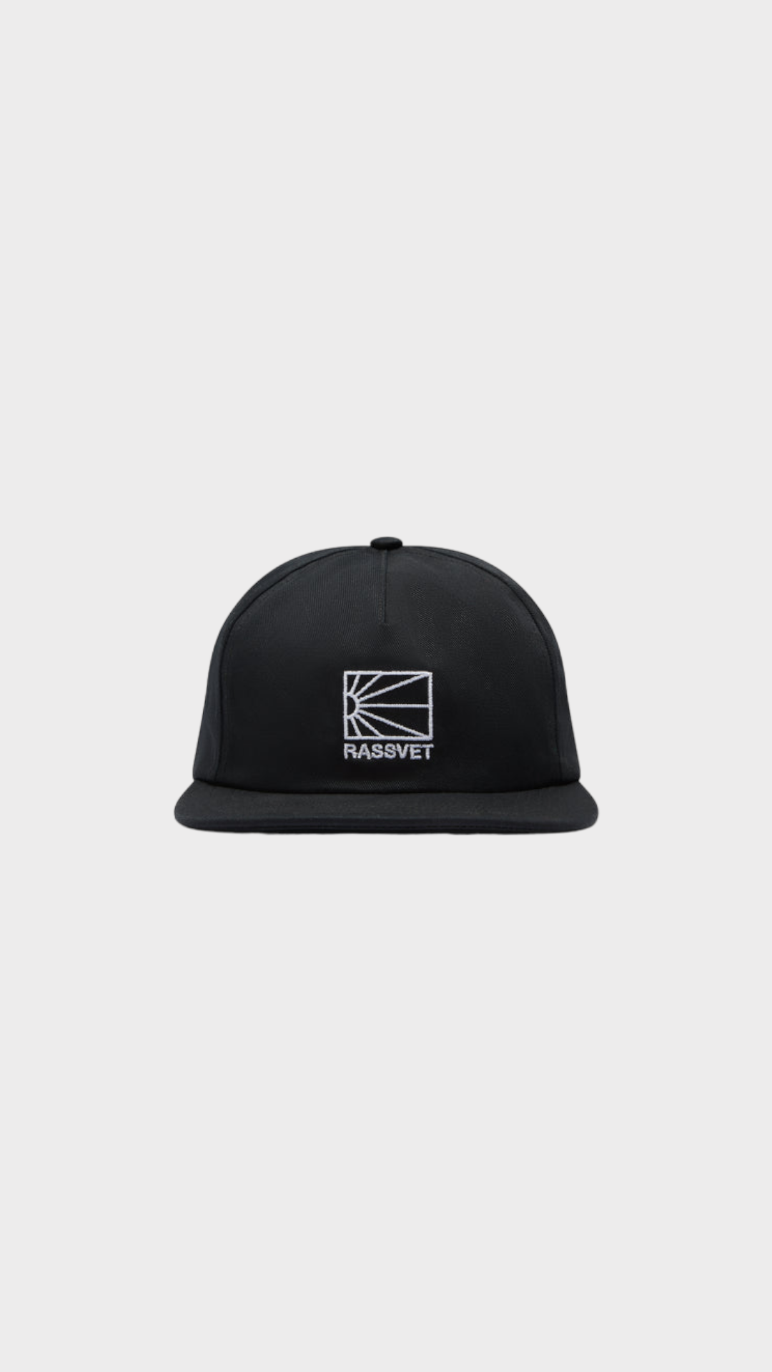 Men 5-Panel Logo Cap Woven Black