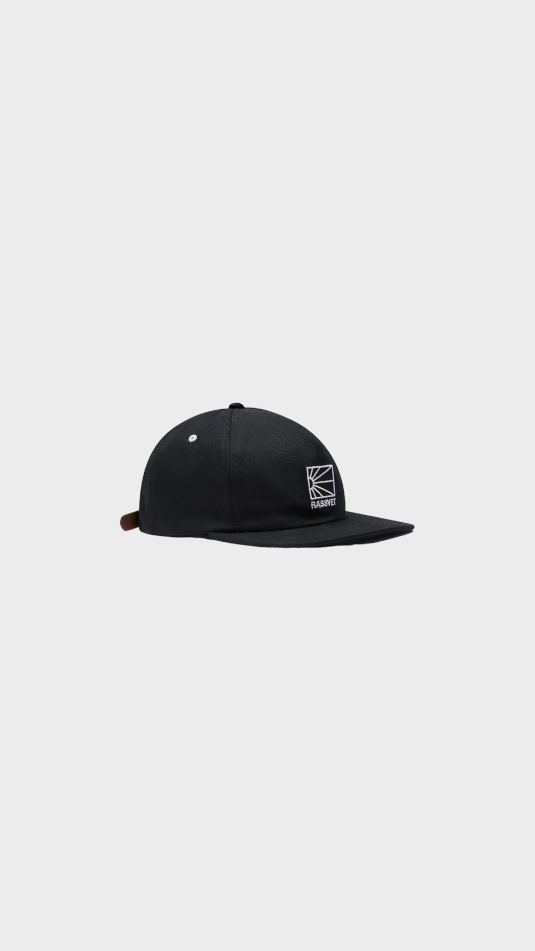Men 5-Panel Logo Cap Woven Black