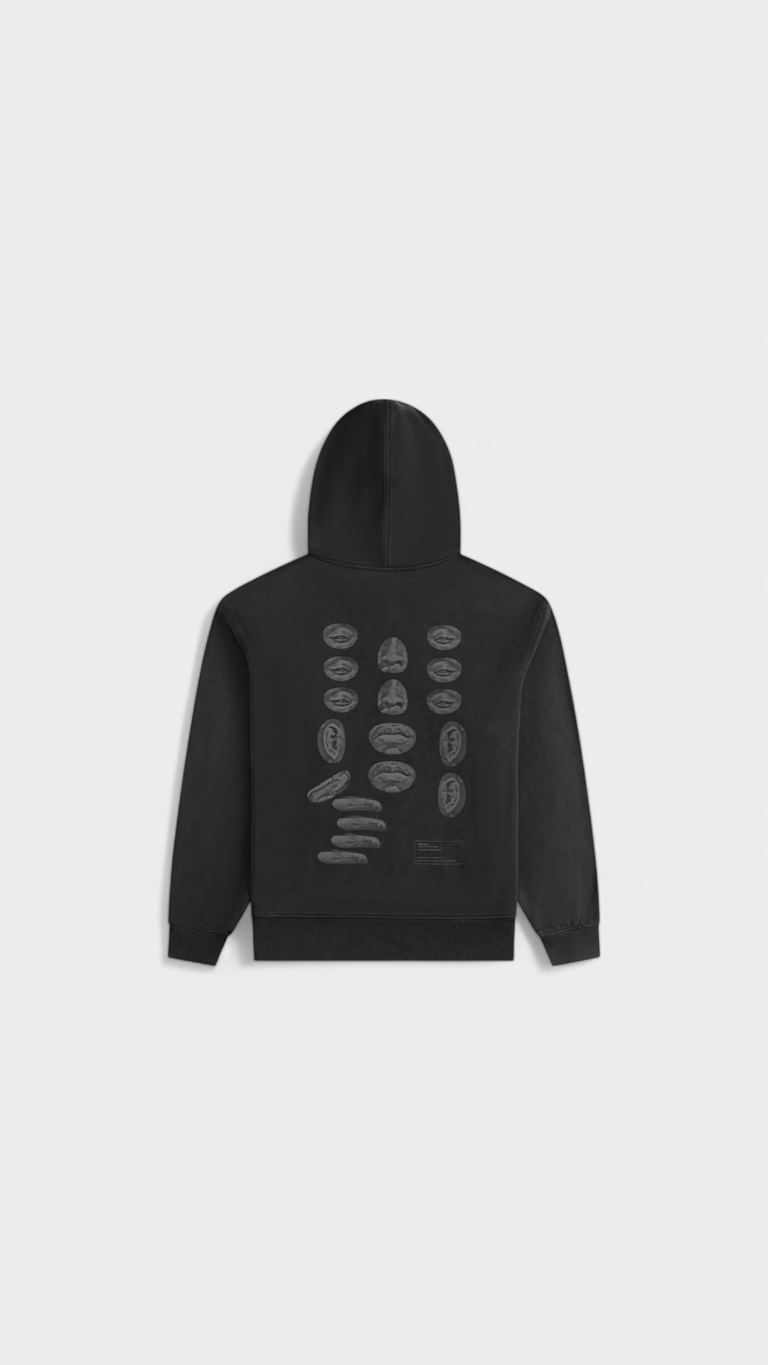 Washed Black Senses Hoodie