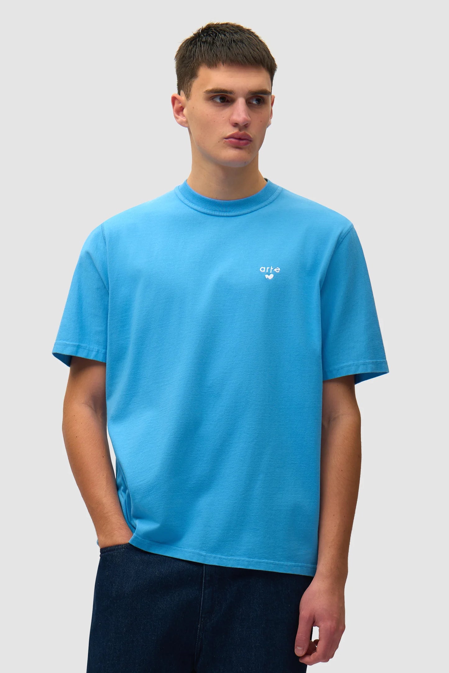 Heart Logo T-shirt Blue