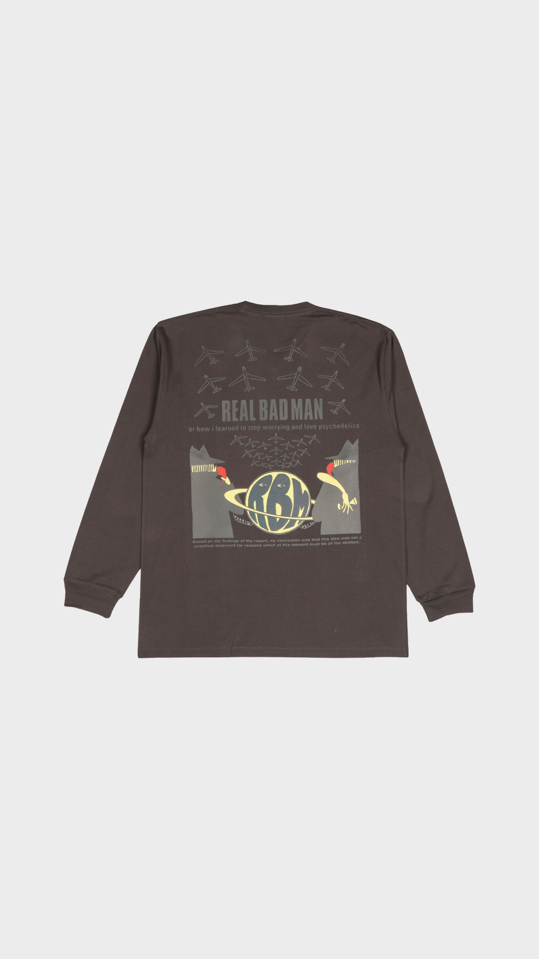 Stop Worrying LS Tee Black