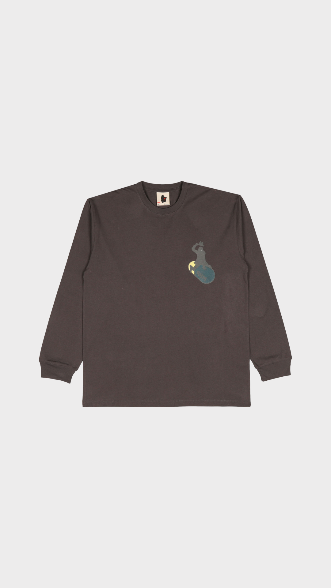 Stop Worrying LS Tee Black