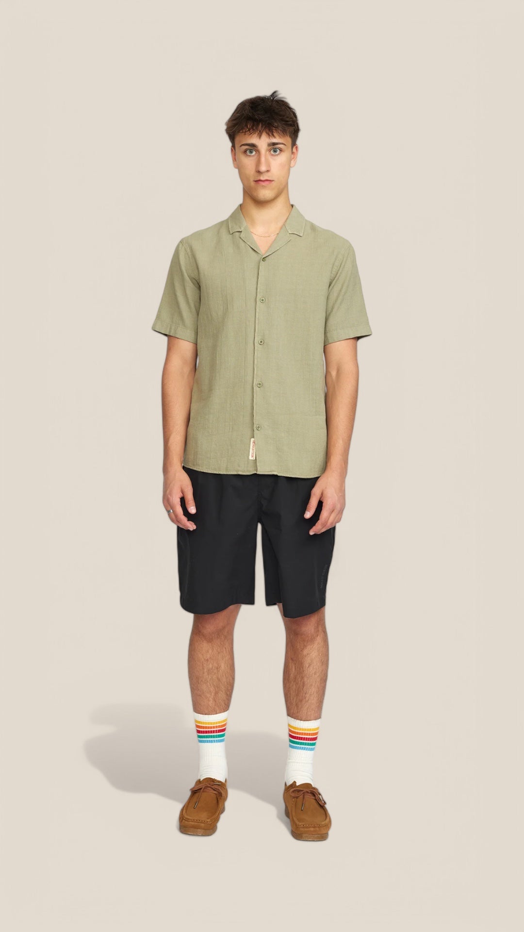 Short-Sleeved Cuban Shirt