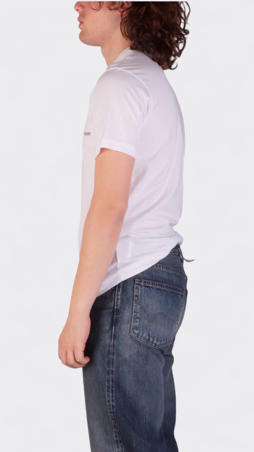 Mens Shirt Knit White S25