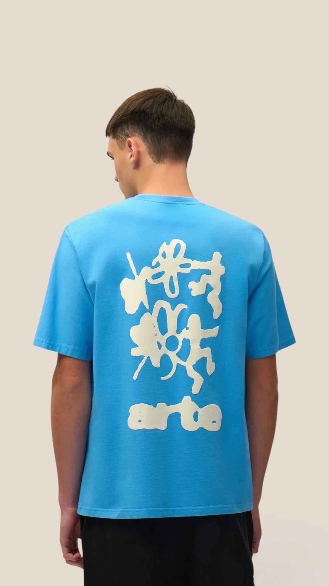 Blurry Back Print T-Shirt