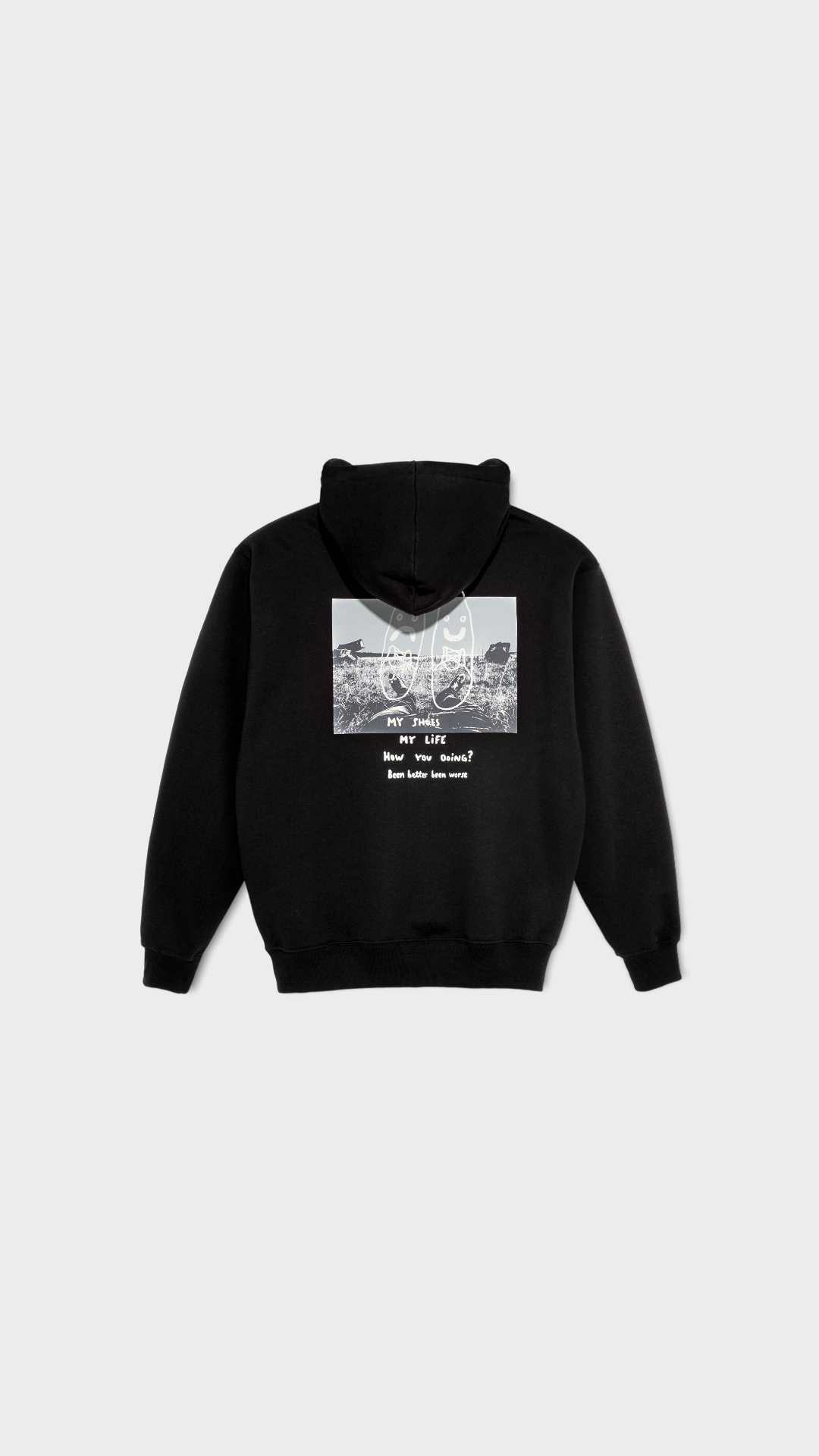 Struggle Hoodie Black