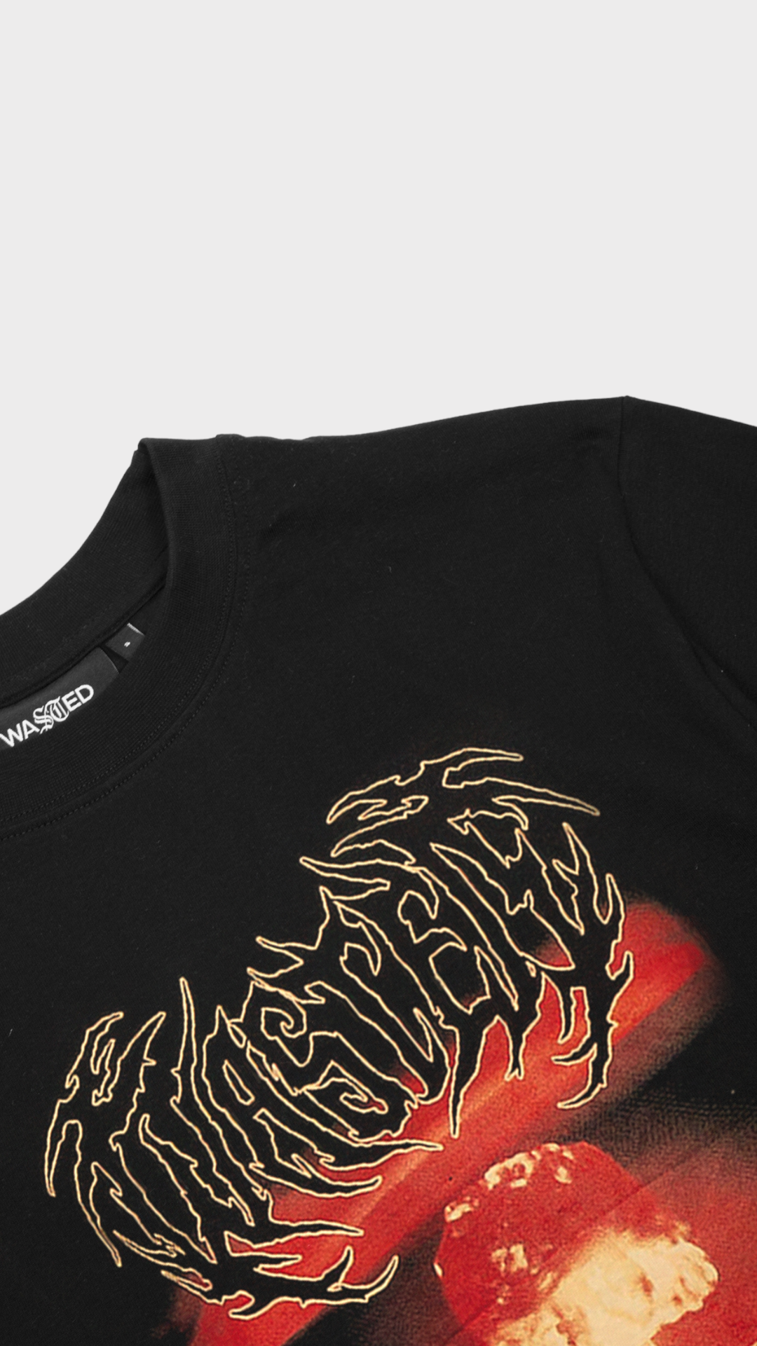 T-shirt Down Black