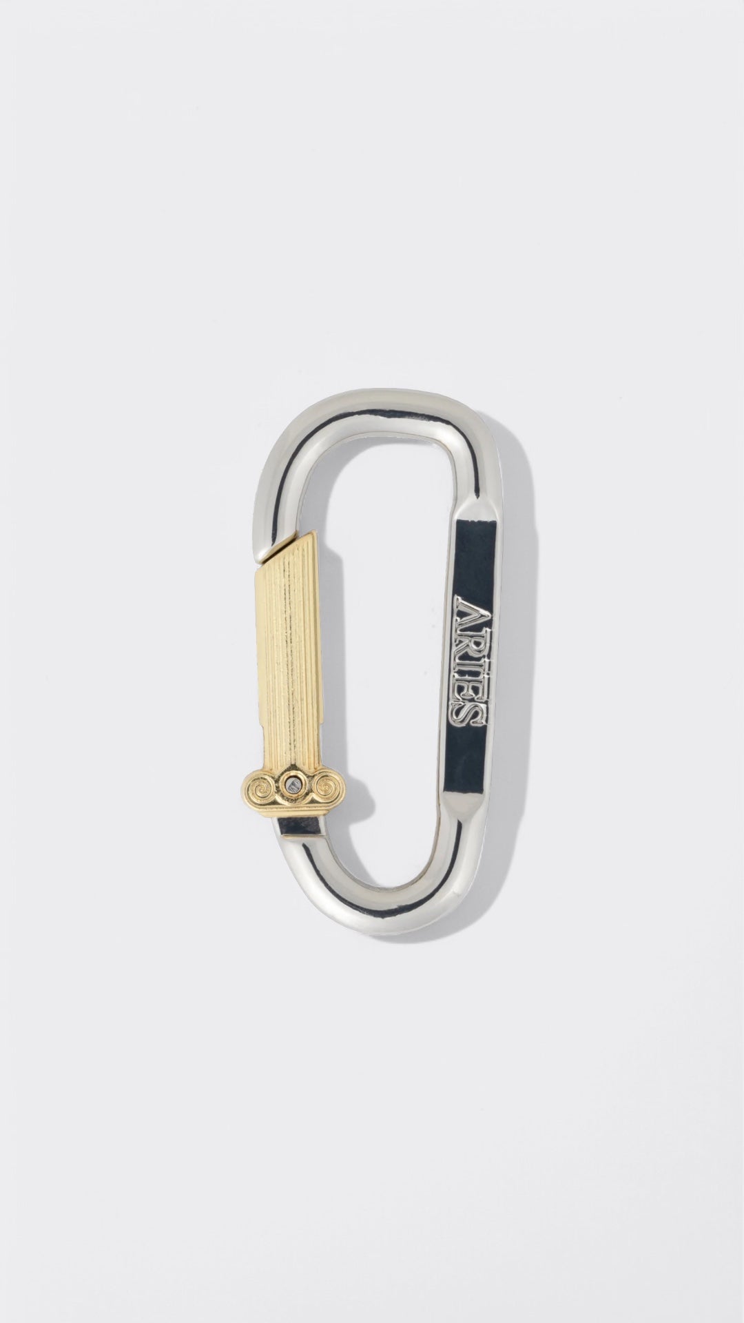 Mini Carabiner Pearl Necklace