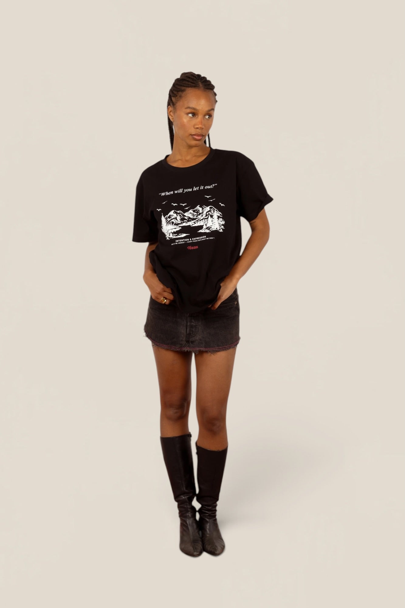 Camiseta Negra Vozzes