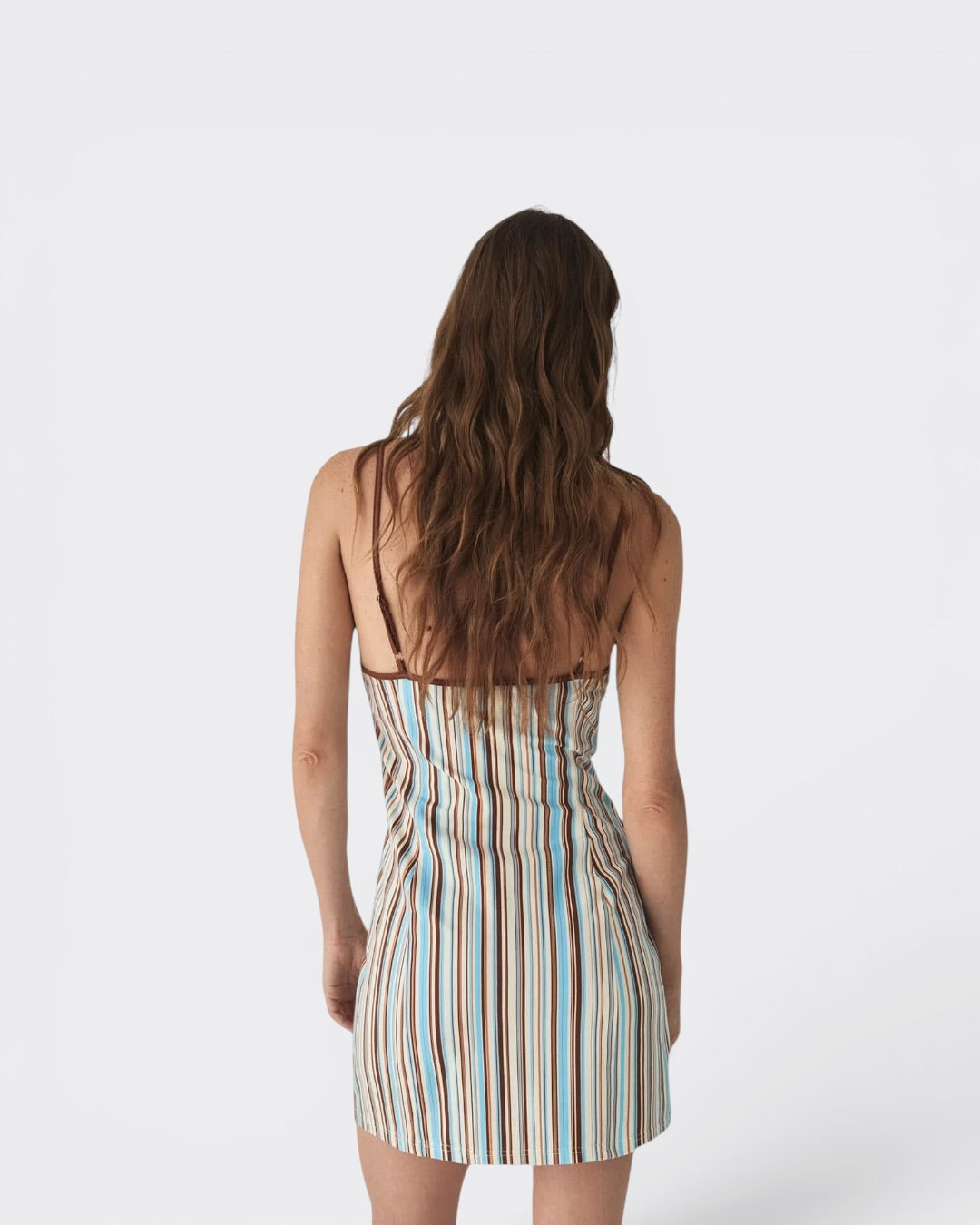 Mirel Striped Short Dress