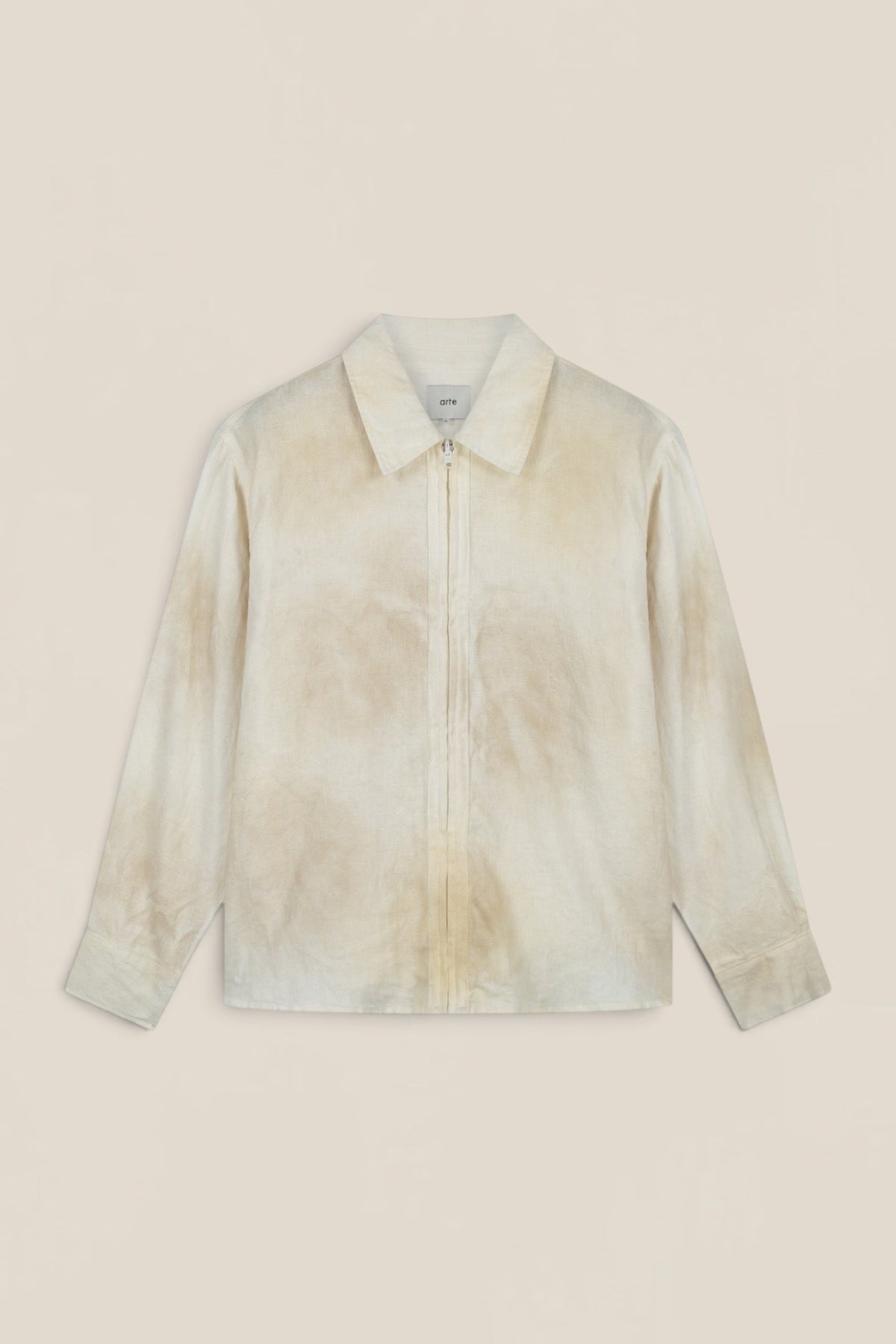 Dusty Linen Zip Shirt