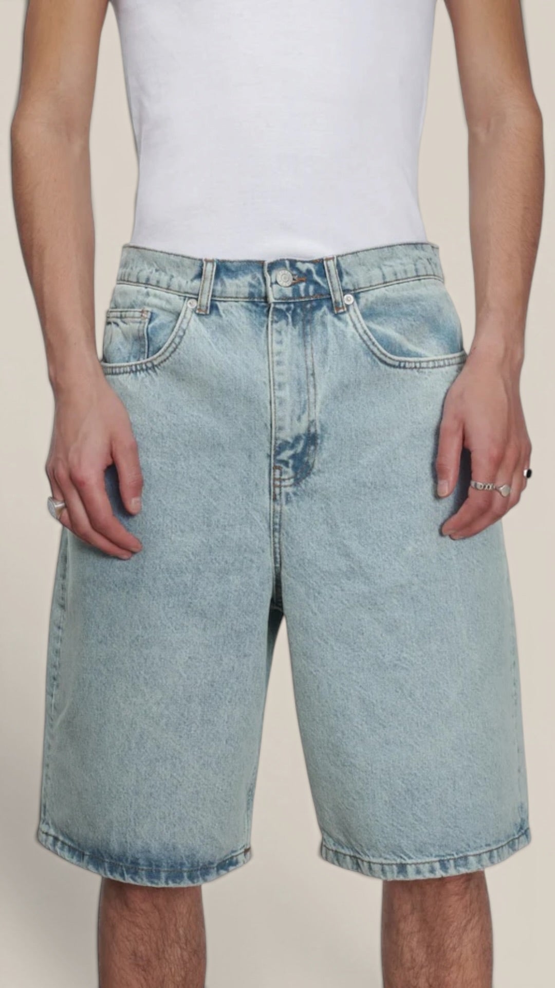 Patta Light Wash Denim Shorts