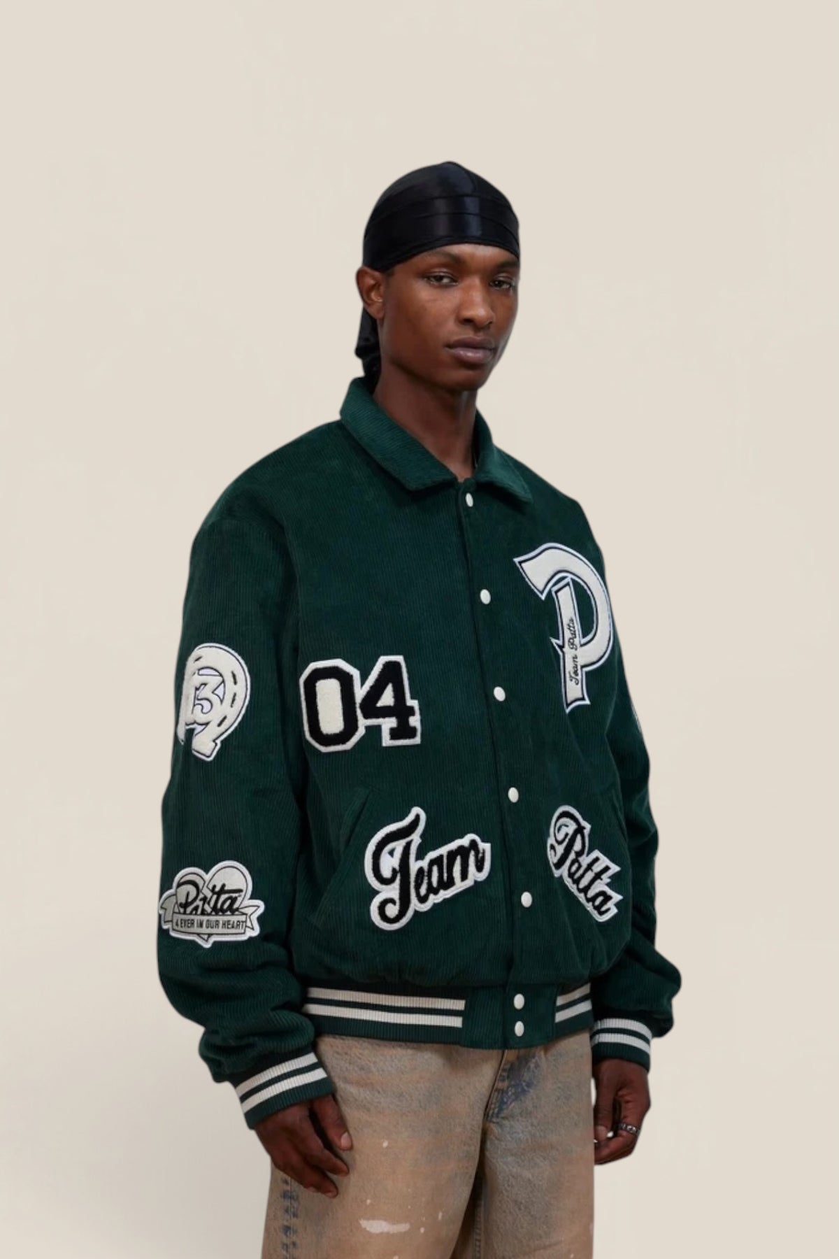 Patta Corduroy Bomber Jacket Pine Grove