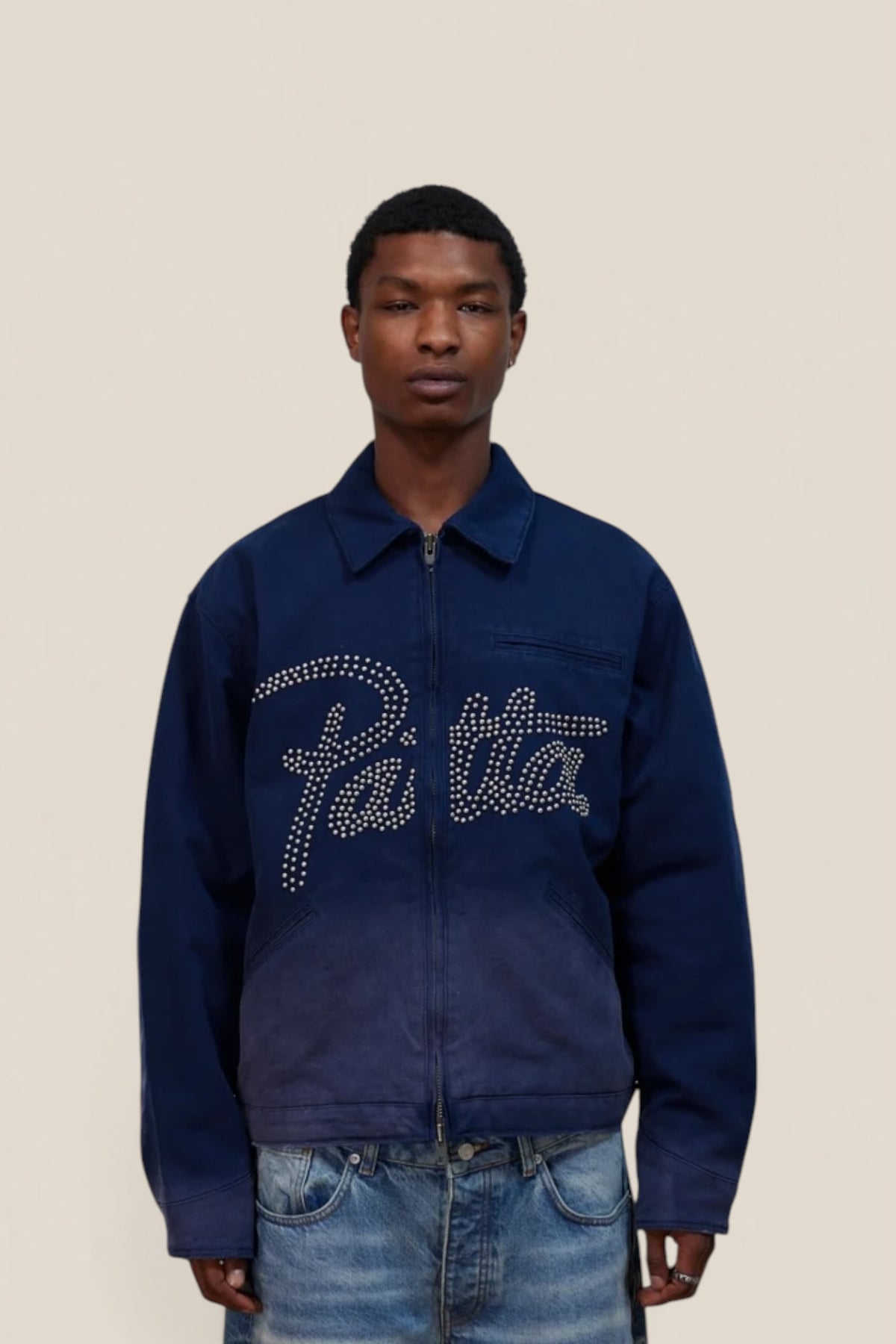 Patta Canvas Workwear Jacket Peacoat
