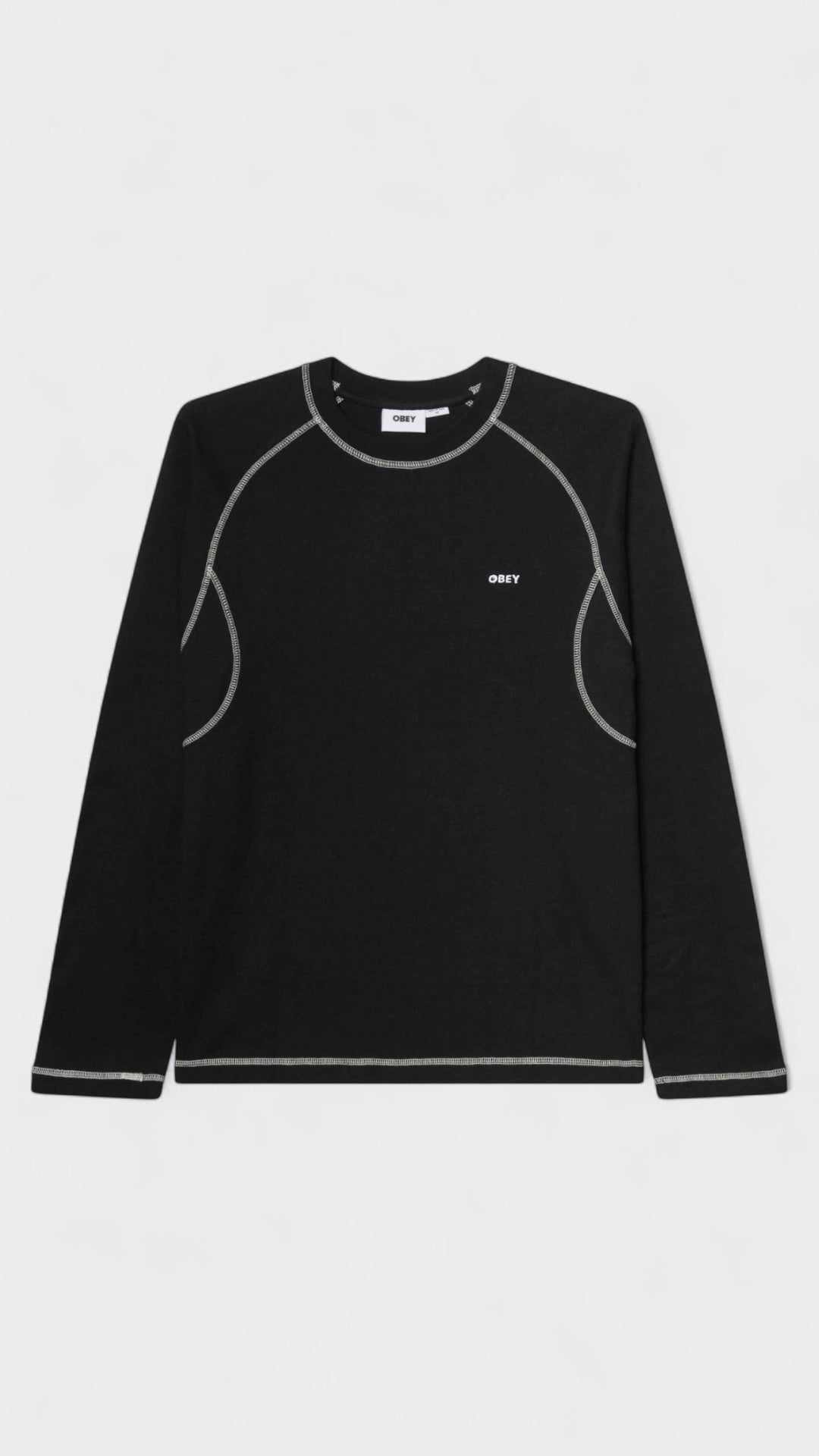 Obey Aaron Contrast Stitch LS