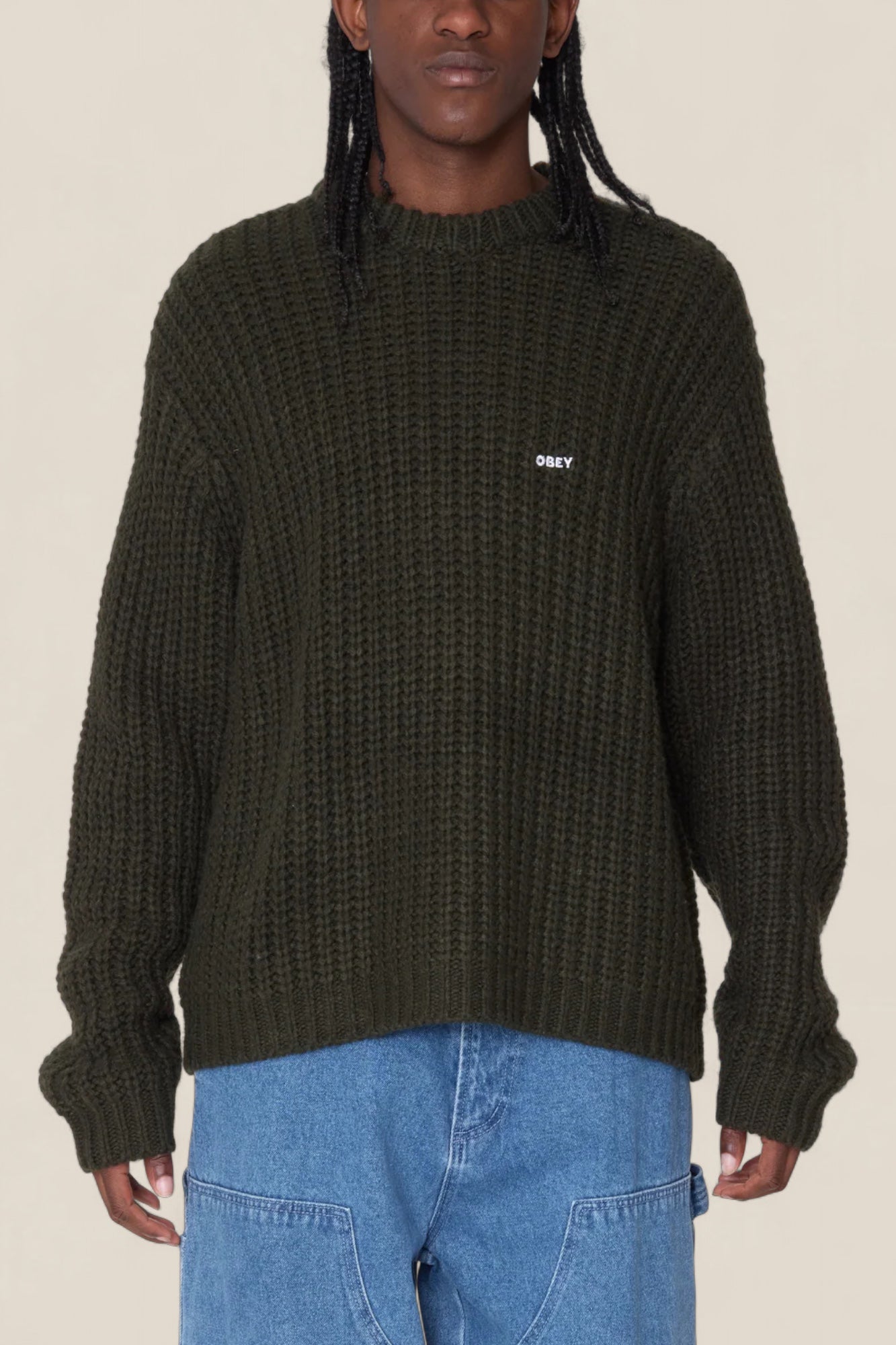 Obey Bold Chunky Sweater