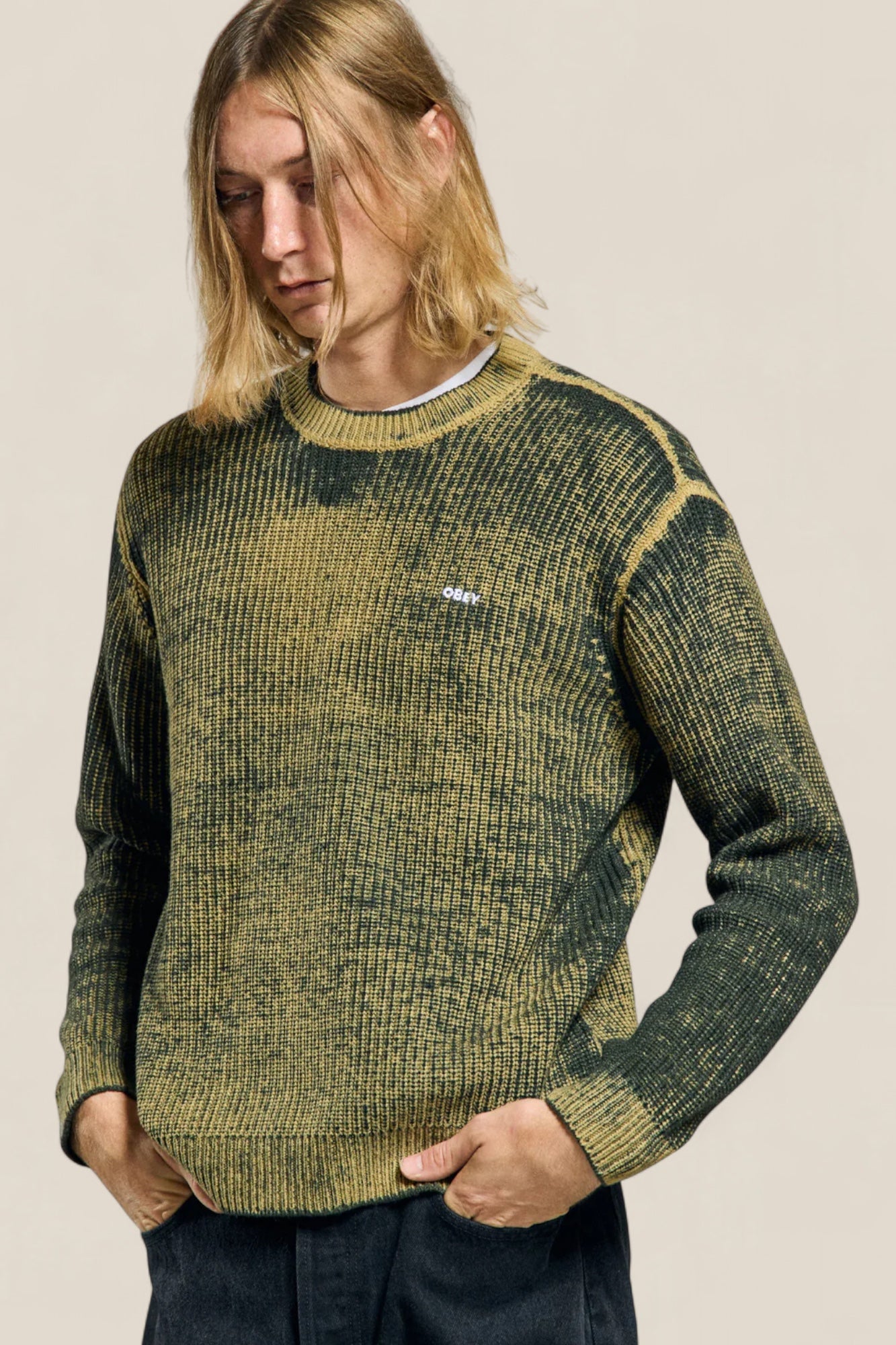 Obey Spray Effect Sweater