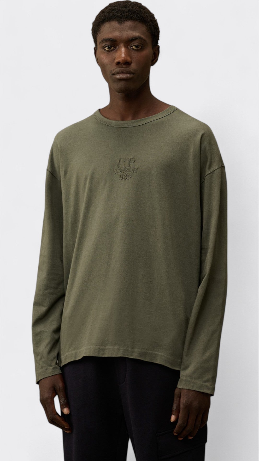 20/1 Jersey Boxy Longsleeve Logo T-Shirt