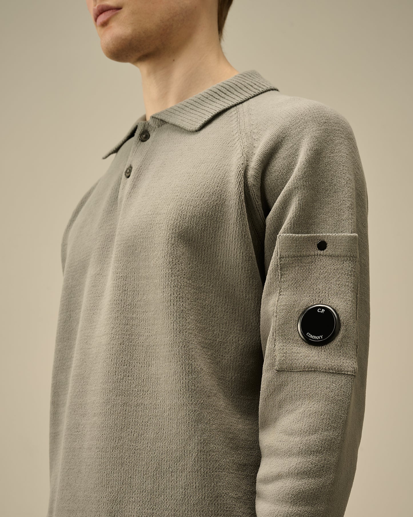Chenille Polo Knit