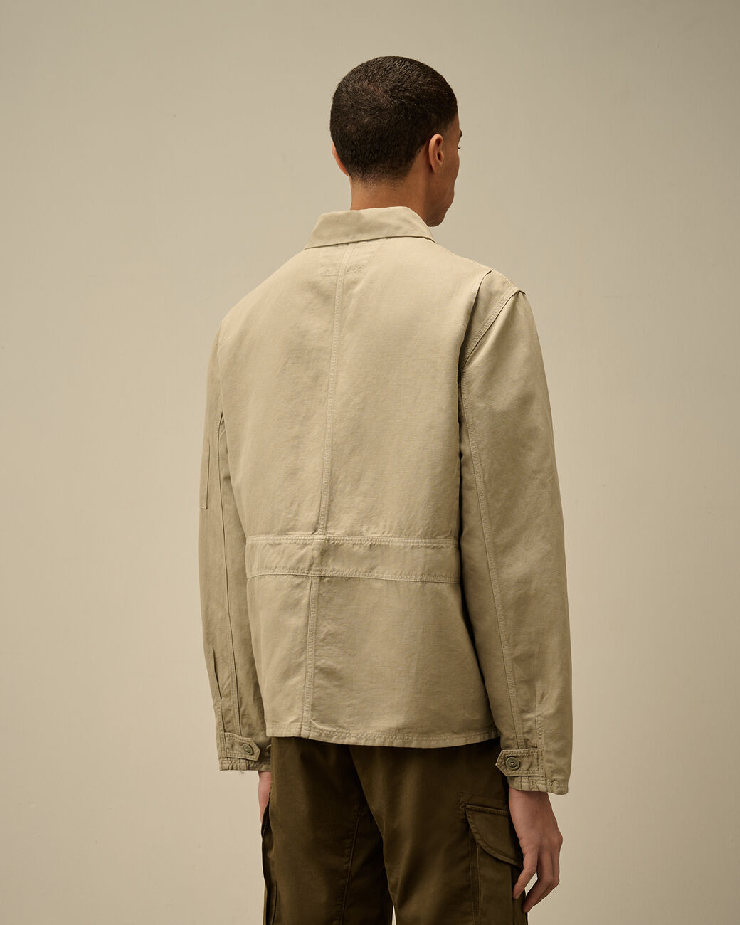 Linen Full Zip Overshirt