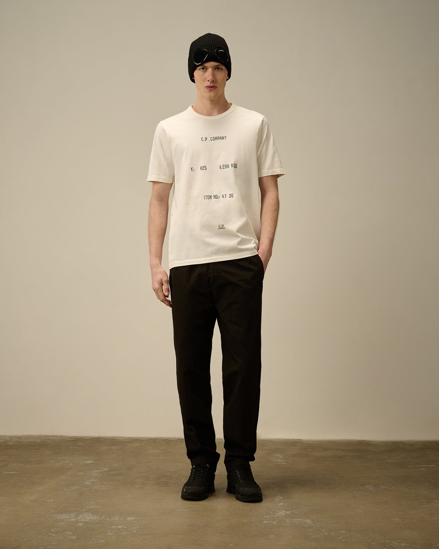 30/2 Mercerized Jersey Twisted Written Logo T-Shirt
