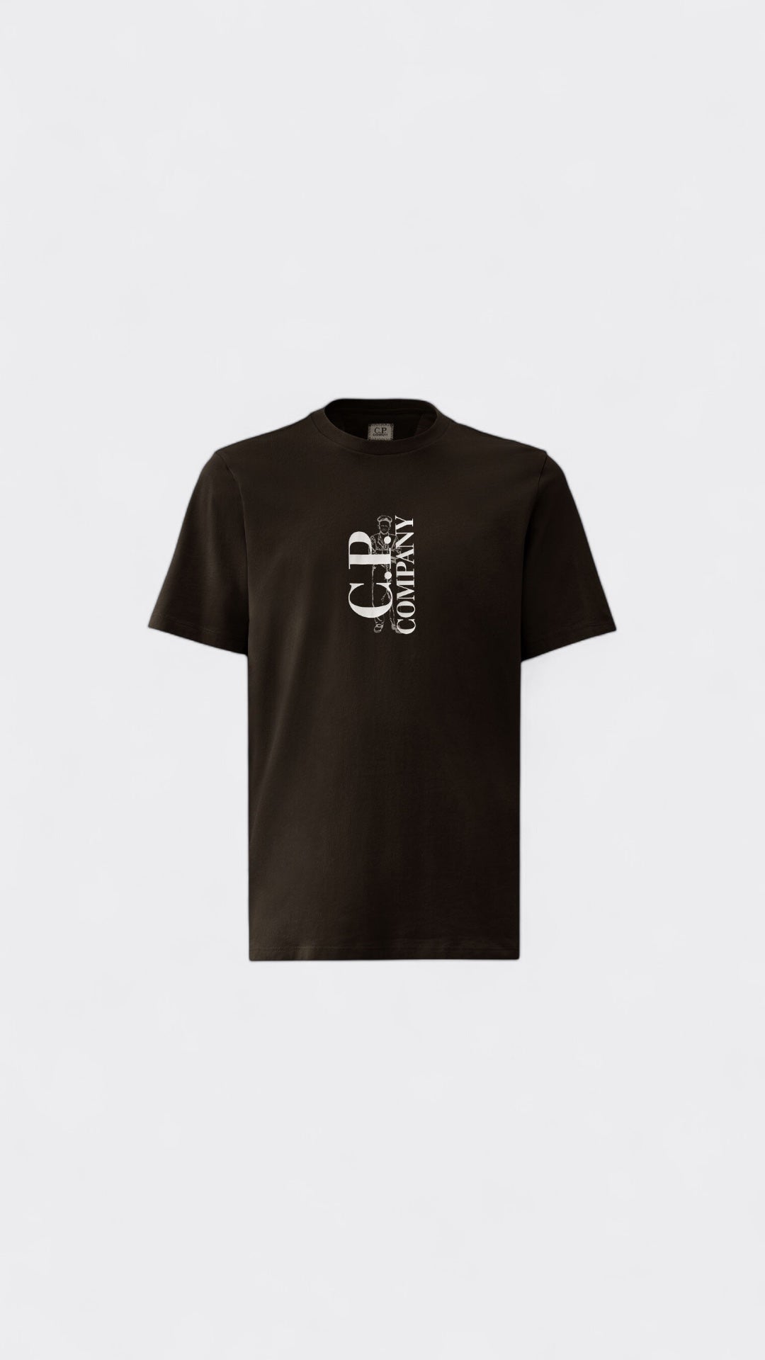 30/1 Jersey Vertical Logo T-Shirt